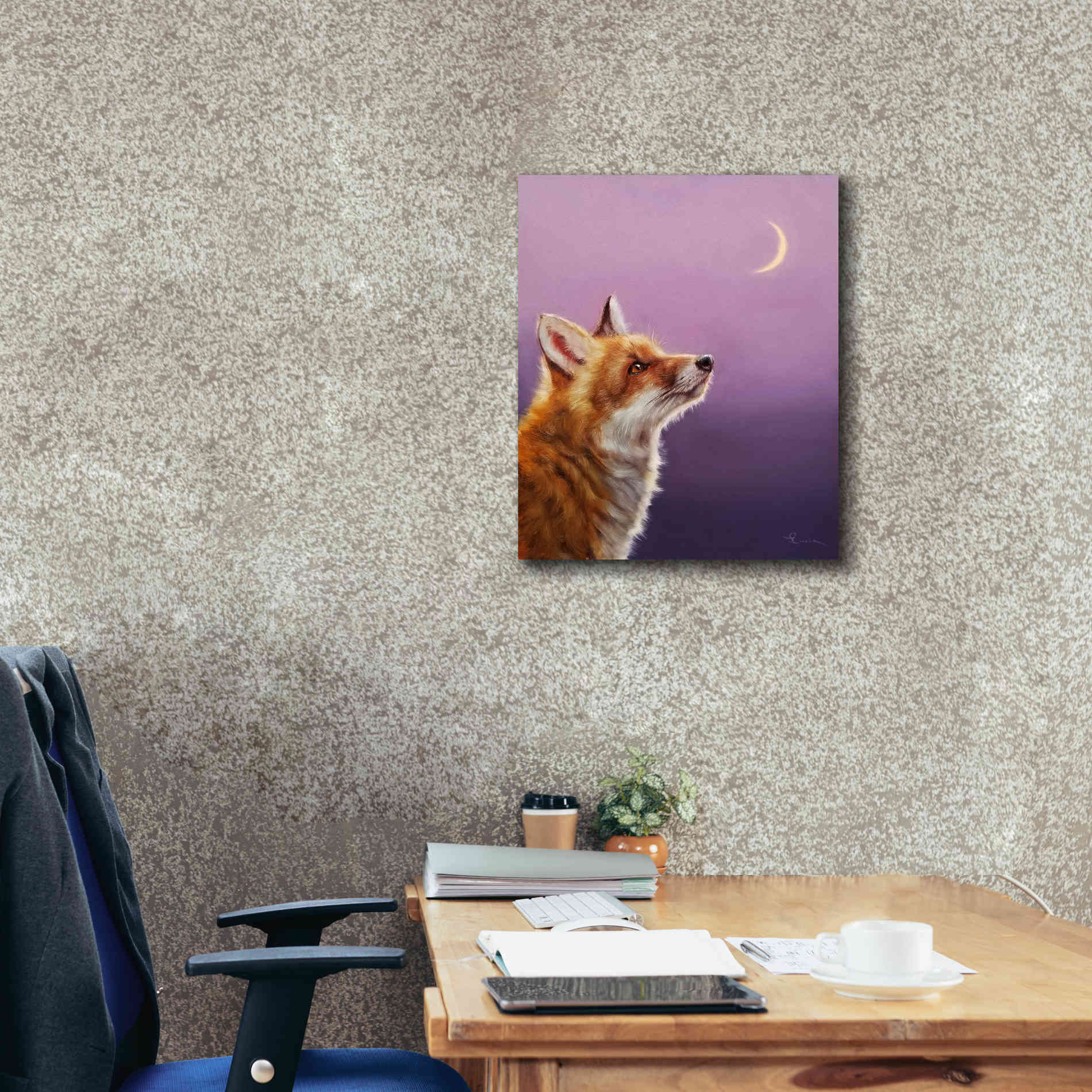 'Talking To The Moon' by Lucia Heffernan, Canvas Wall Art,20x24