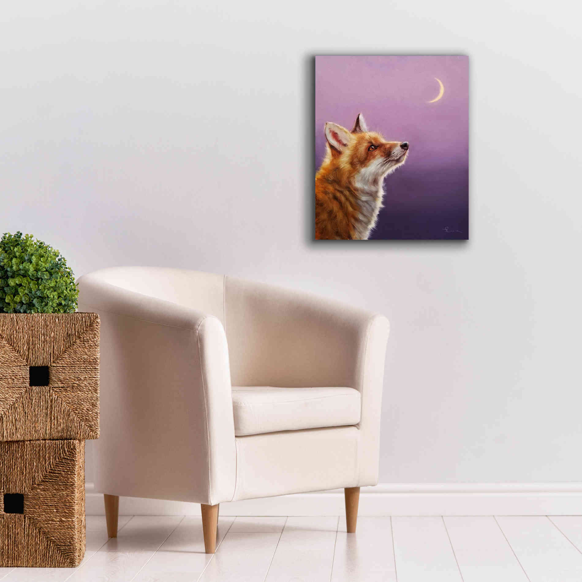 'Talking To The Moon' by Lucia Heffernan, Canvas Wall Art,20x24