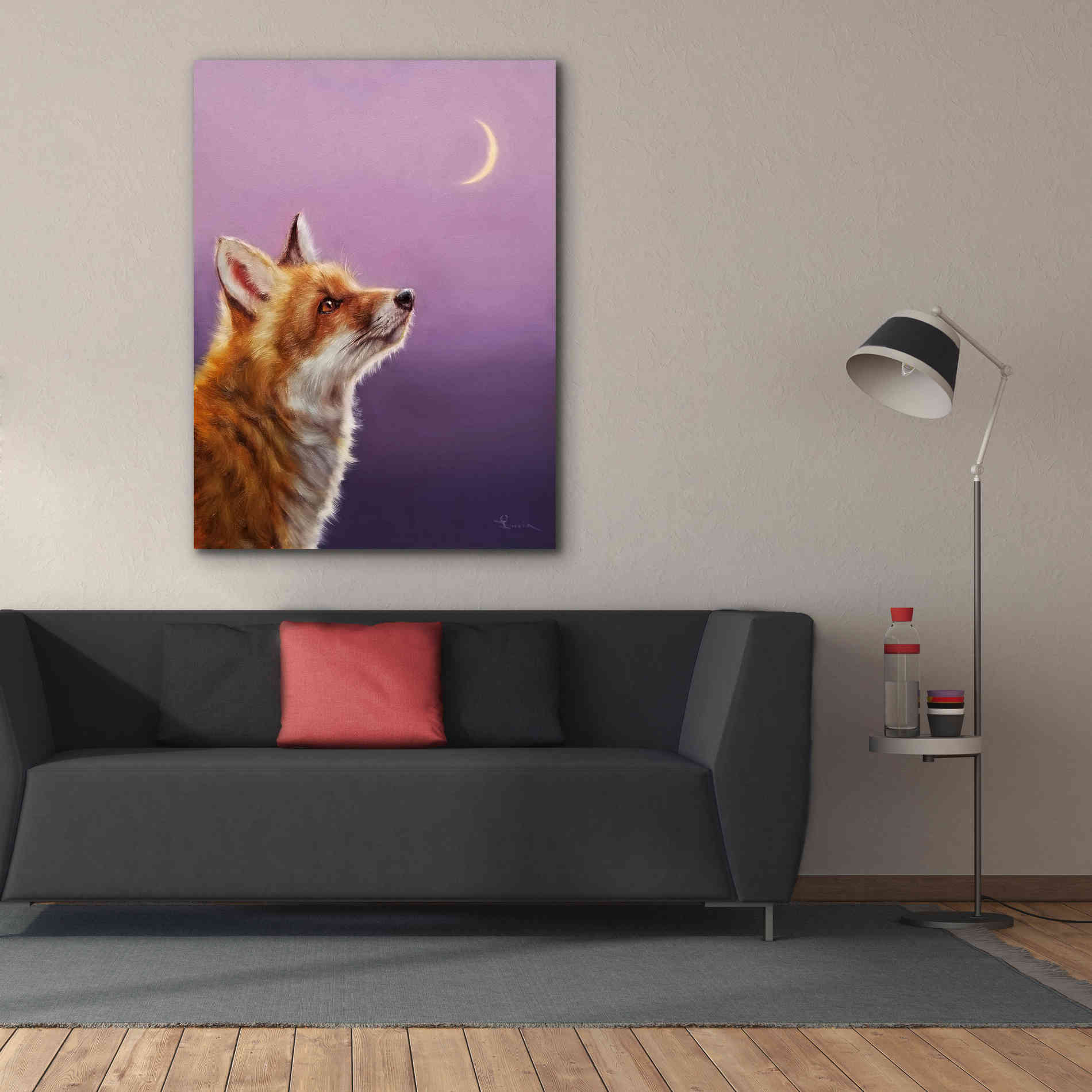 'Talking To The Moon' by Lucia Heffernan, Canvas Wall Art,40x54