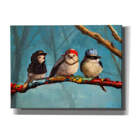 'Birdz In Da Hood' by Lucia Heffernan, Canvas Wall Art
