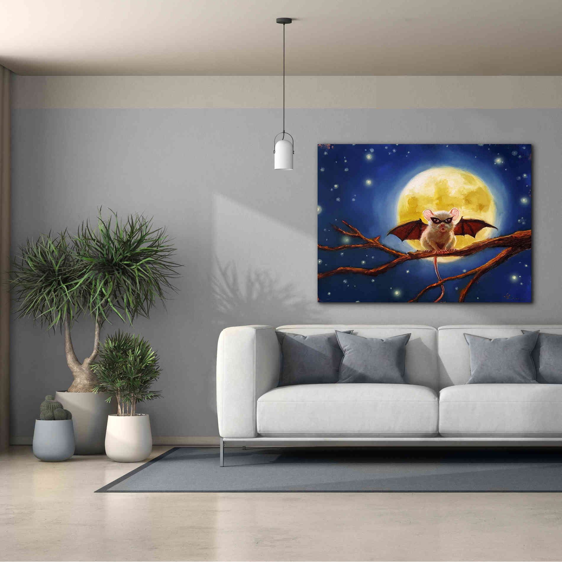 'Fledemaus' by Lucia Heffernan, Canvas Wall Art,54x40