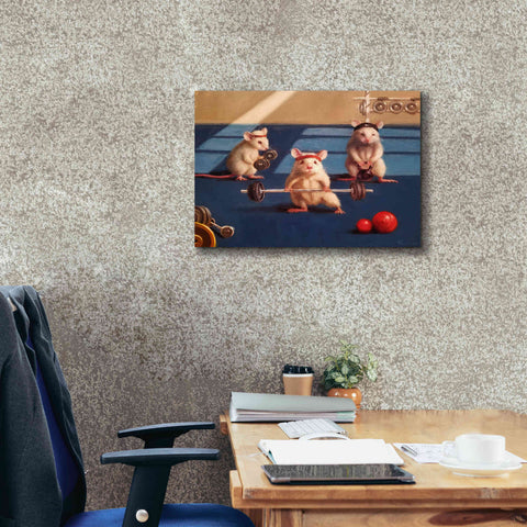Image of 'Gym Rats' by Lucia Heffernan, Canvas Wall Art,26x18