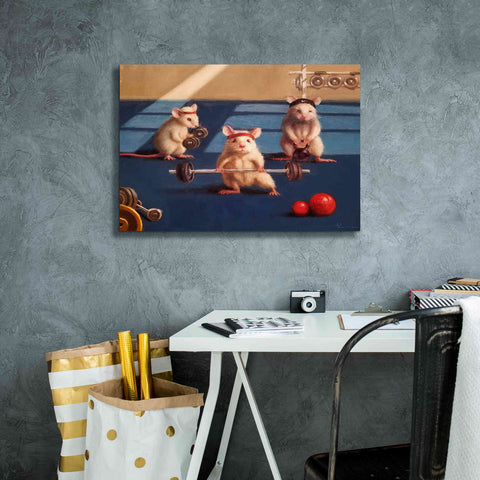 Image of 'Gym Rats' by Lucia Heffernan, Canvas Wall Art,26x18