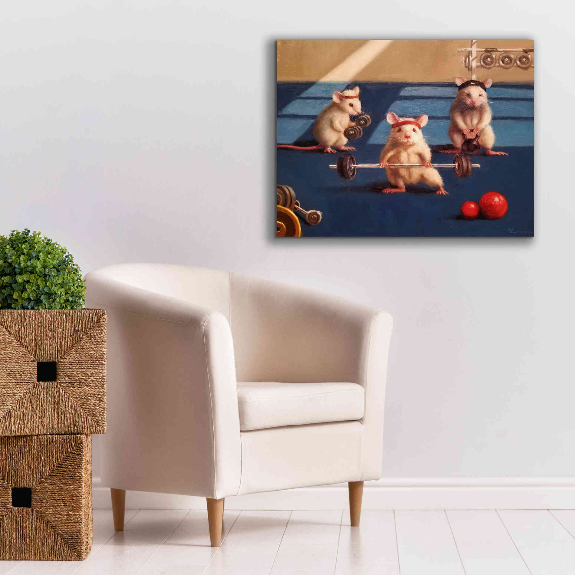 'Gym Rats' by Lucia Heffernan, Canvas Wall Art,34x26
