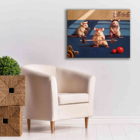 Image of 'Gym Rats' by Lucia Heffernan, Canvas Wall Art,34x26
