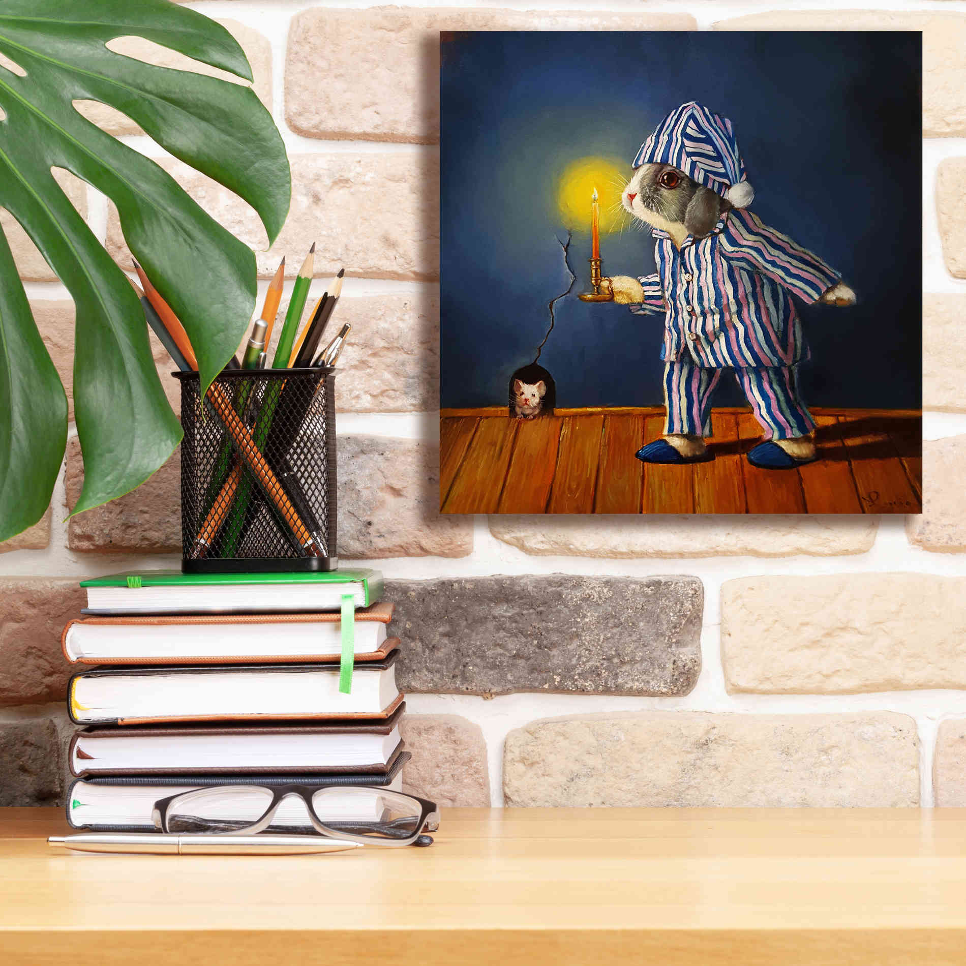 'The Night Before Xmas' by Lucia Heffernan, Canvas Wall Art,12x12