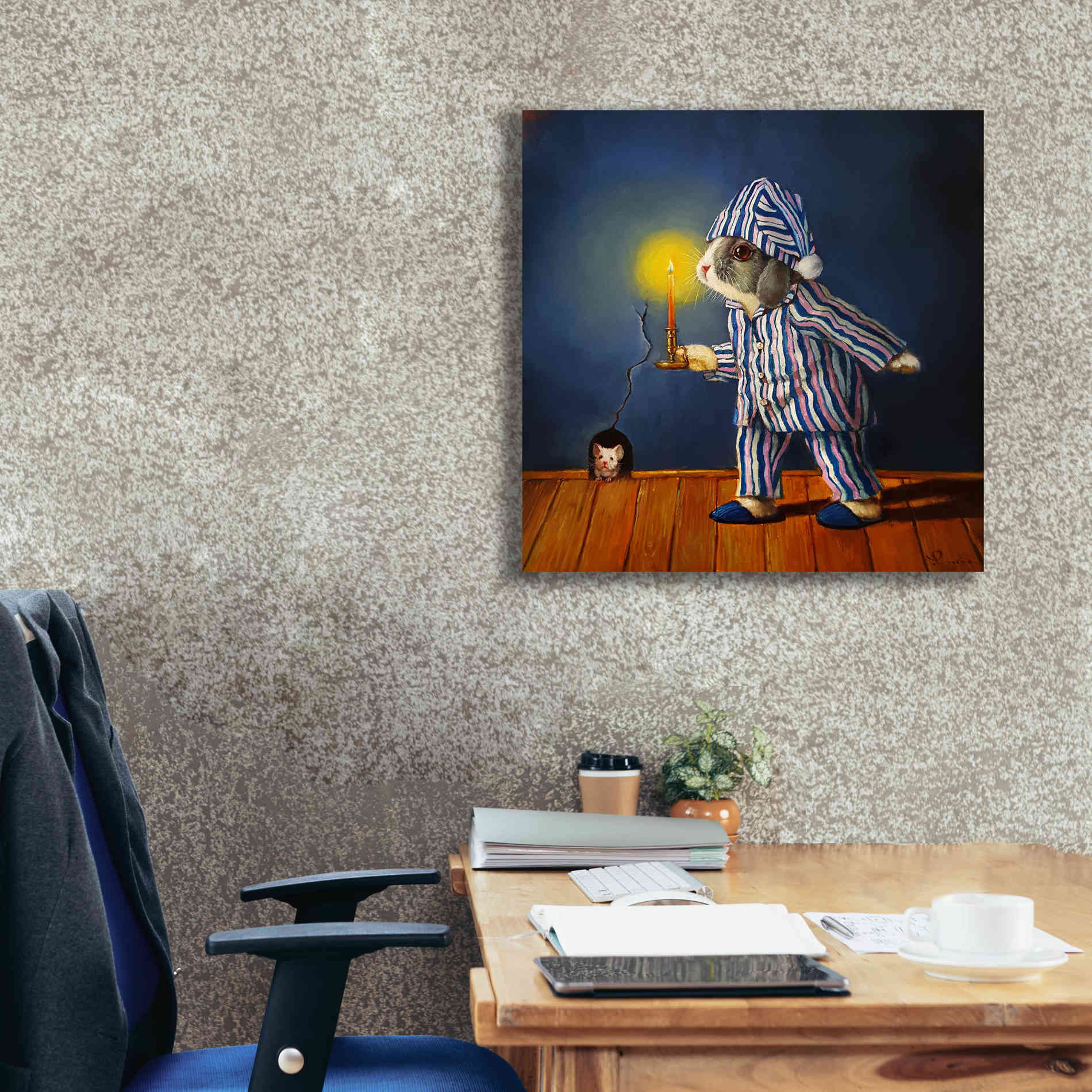 'The Night Before Xmas' by Lucia Heffernan, Canvas Wall Art,26x26