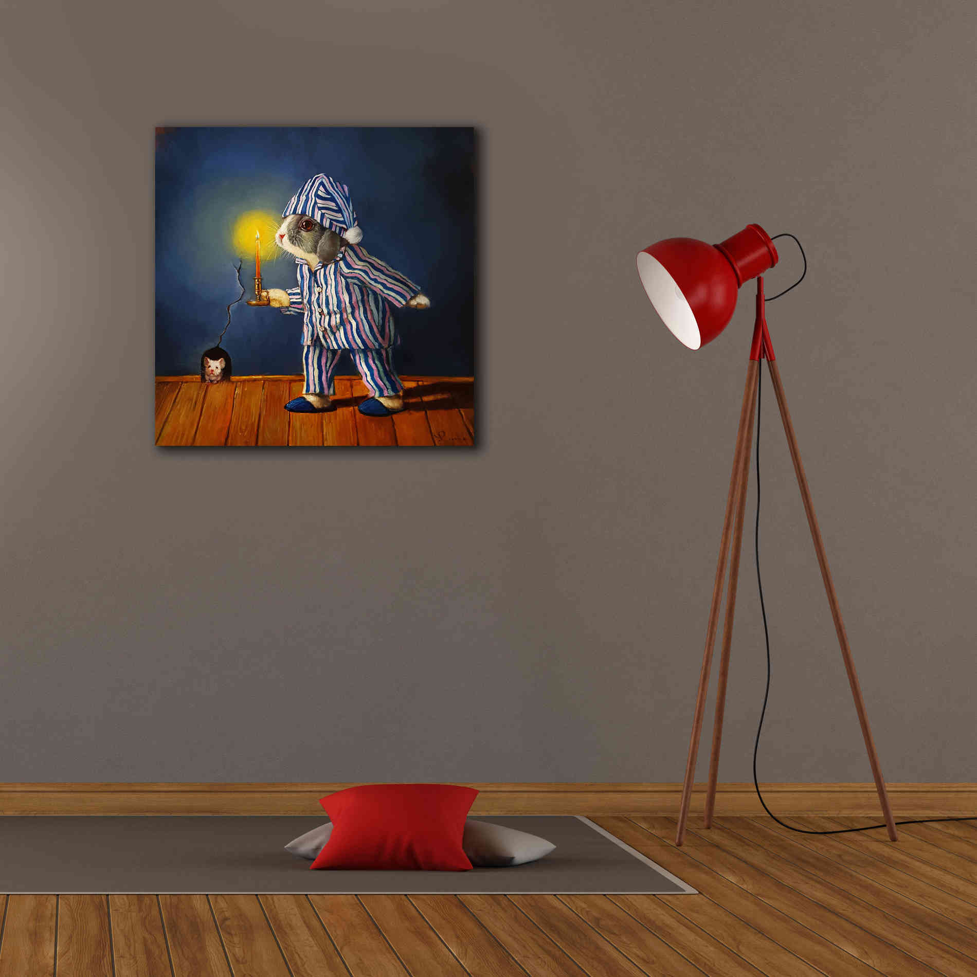 'The Night Before Xmas' by Lucia Heffernan, Canvas Wall Art,26x26