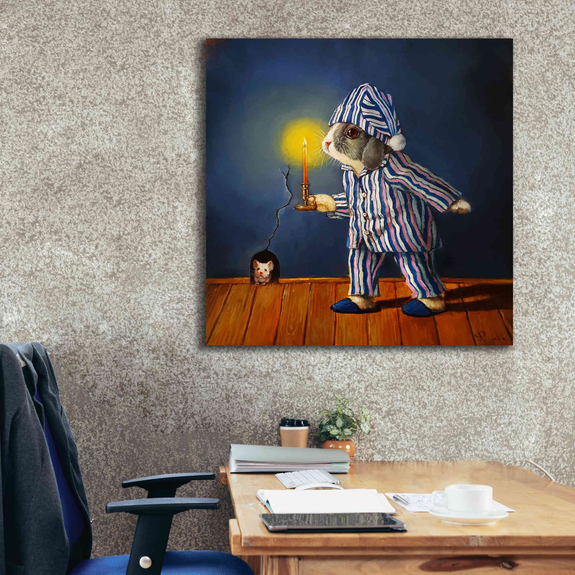 'The Night Before Xmas' by Lucia Heffernan, Canvas Wall Art,37x37