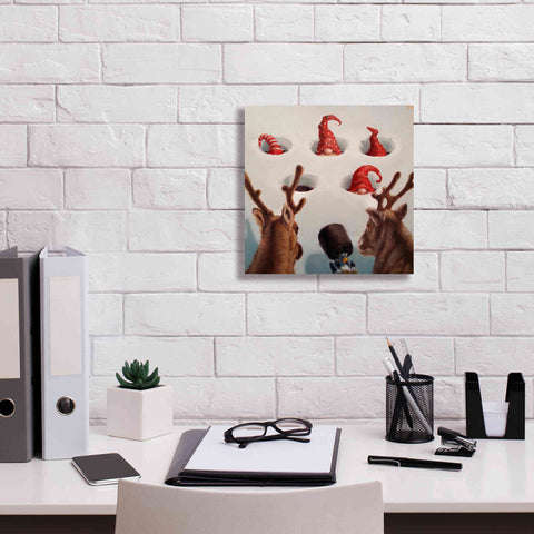 Image of 'Whack-An-Elf' by Lucia Heffernan, Canvas Wall Art,12x12