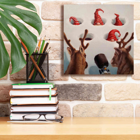 Image of 'Whack-An-Elf' by Lucia Heffernan, Canvas Wall Art,12x12