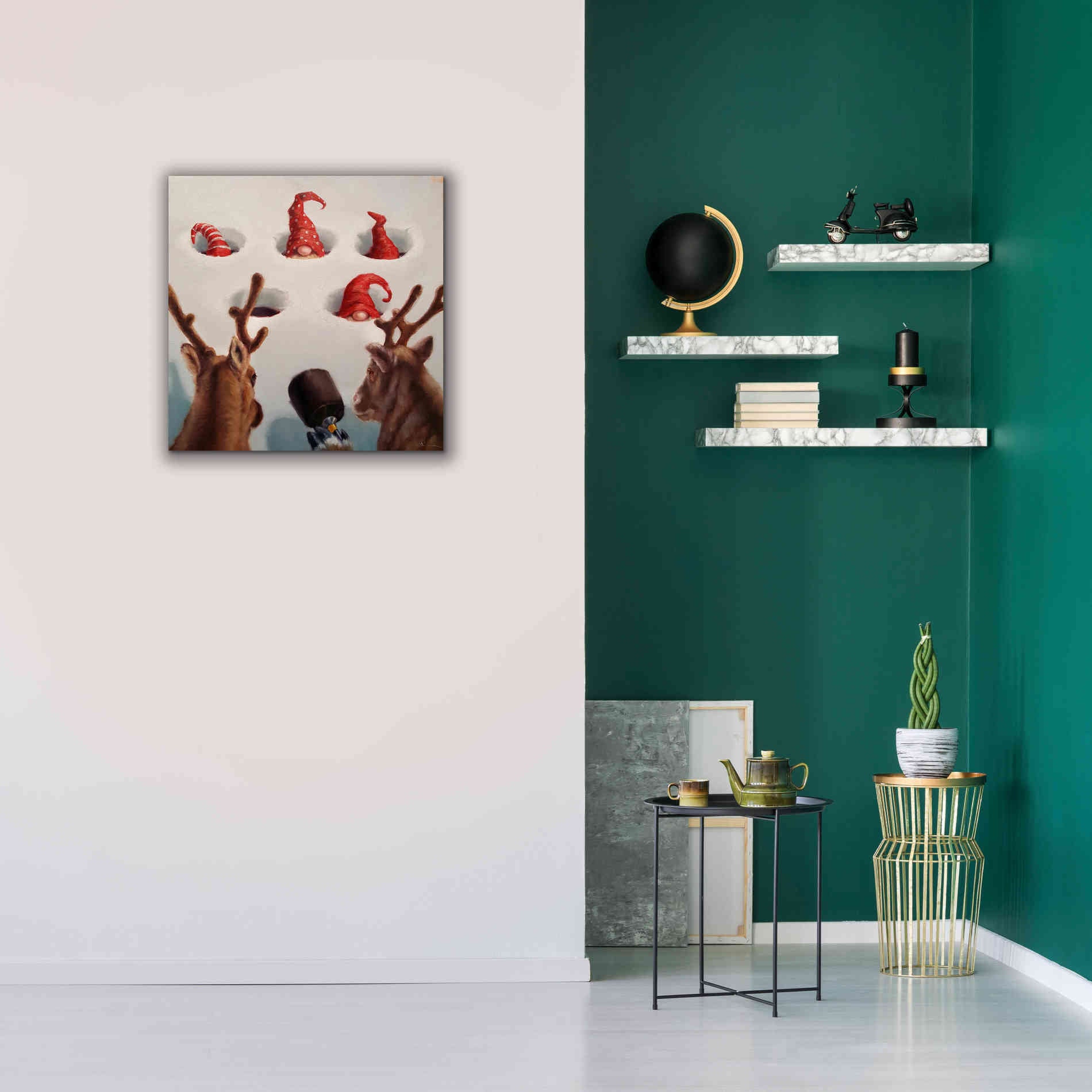 'Whack-An-Elf' by Lucia Heffernan, Canvas Wall Art,26x26