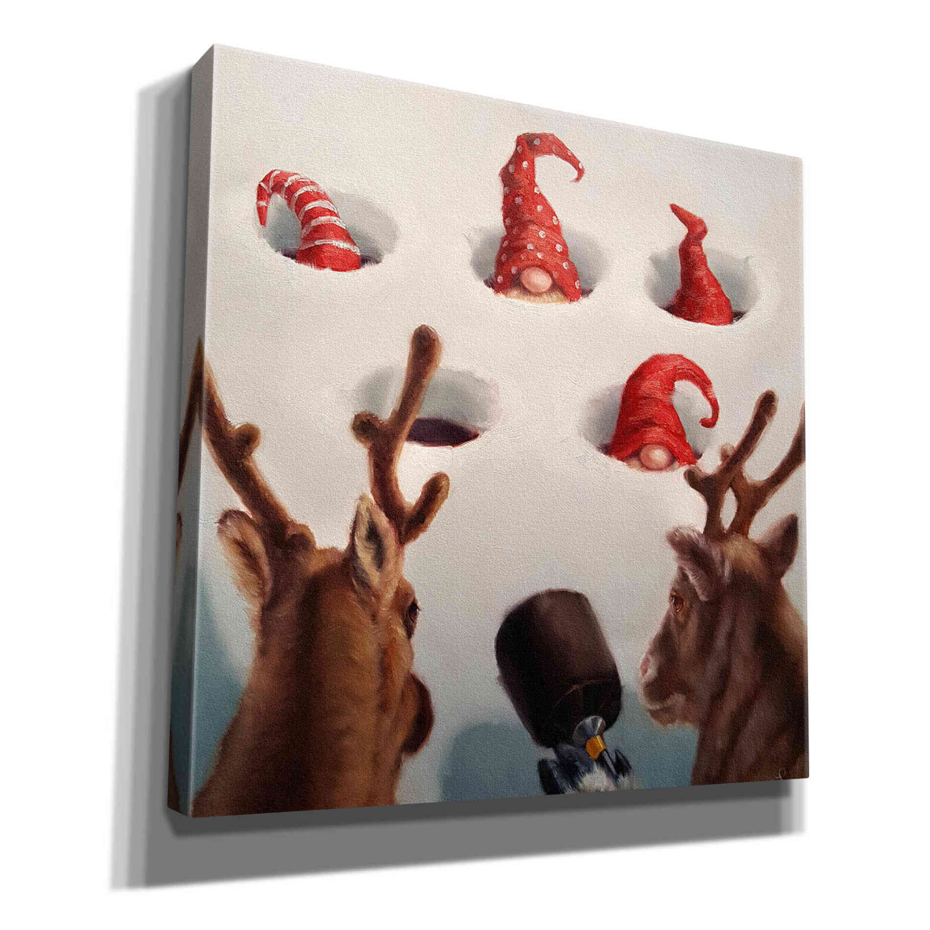 'Whack-An-Elf' by Lucia Heffernan, Canvas Wall Art