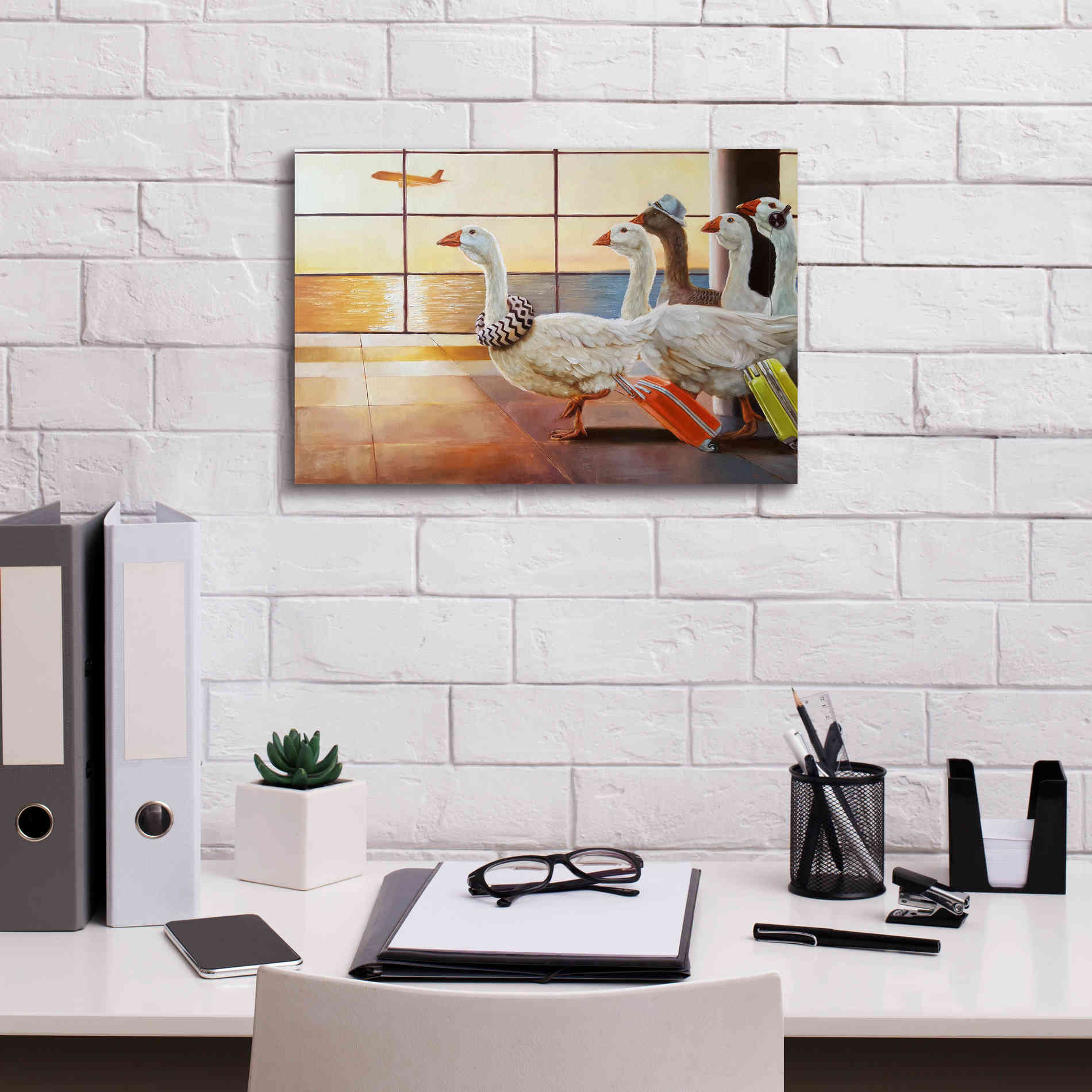 'First Class Migration' by Lucia Heffernan, Canvas Wall Art,18x12