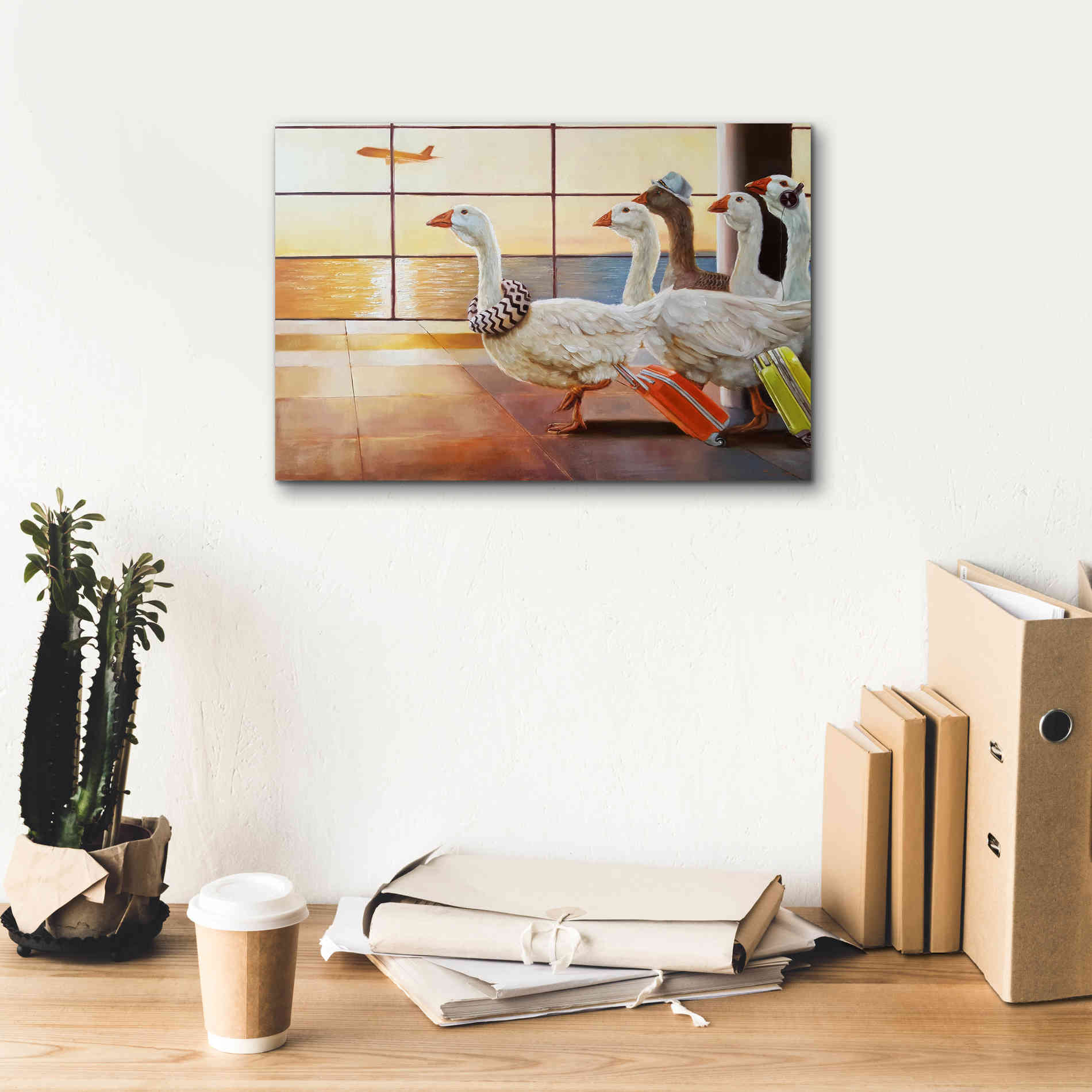 'First Class Migration' by Lucia Heffernan, Canvas Wall Art,18x12