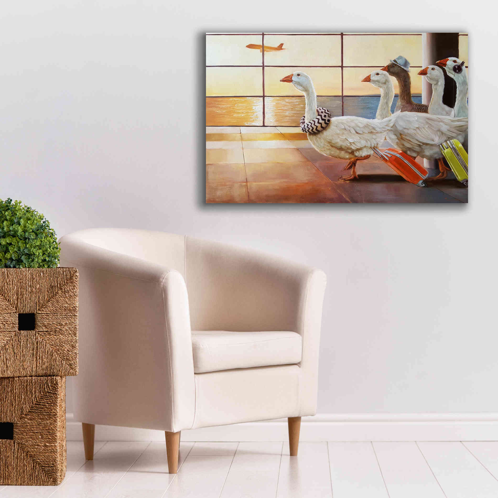 'First Class Migration' by Lucia Heffernan, Canvas Wall Art,40x26