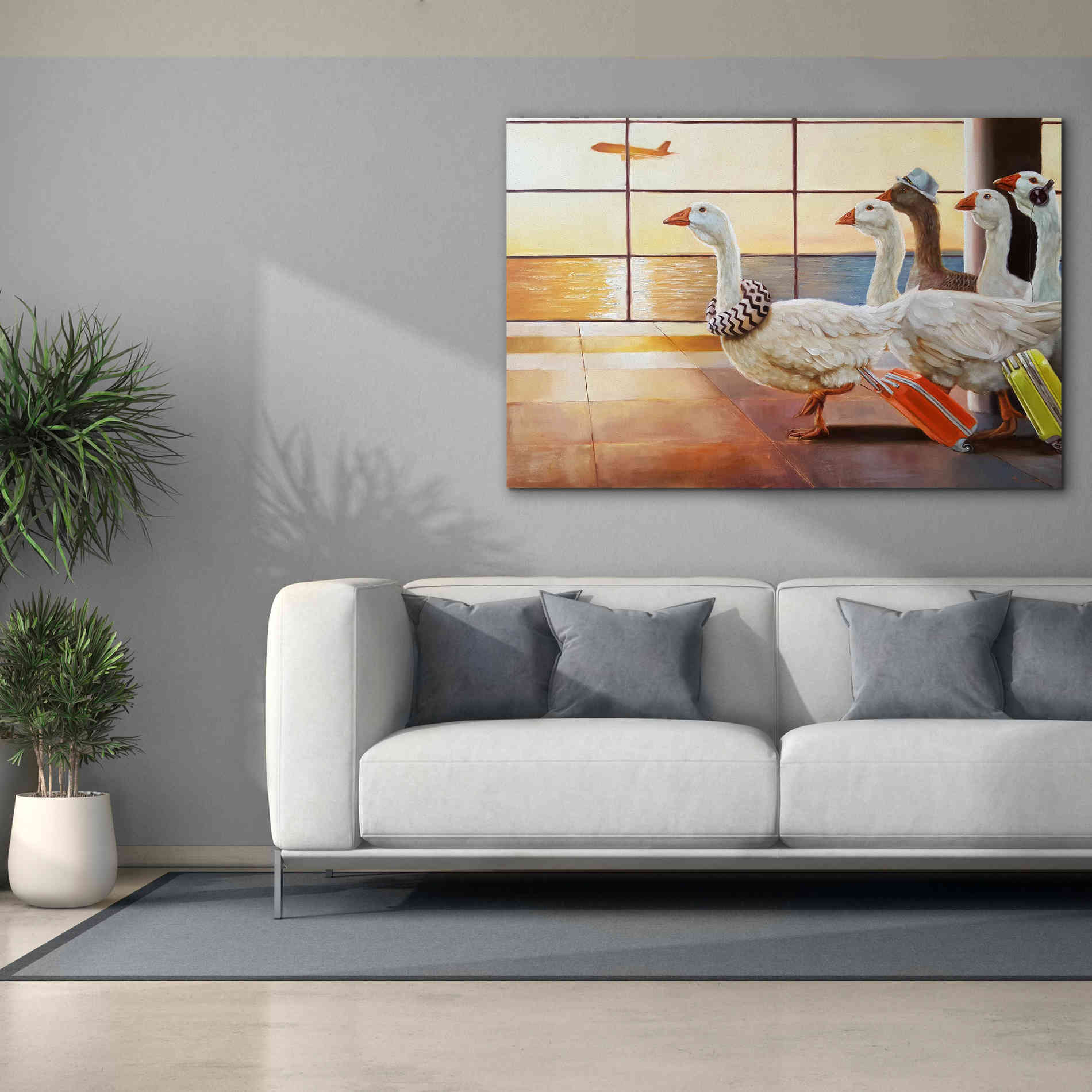 'First Class Migration' by Lucia Heffernan, Canvas Wall Art,60x40