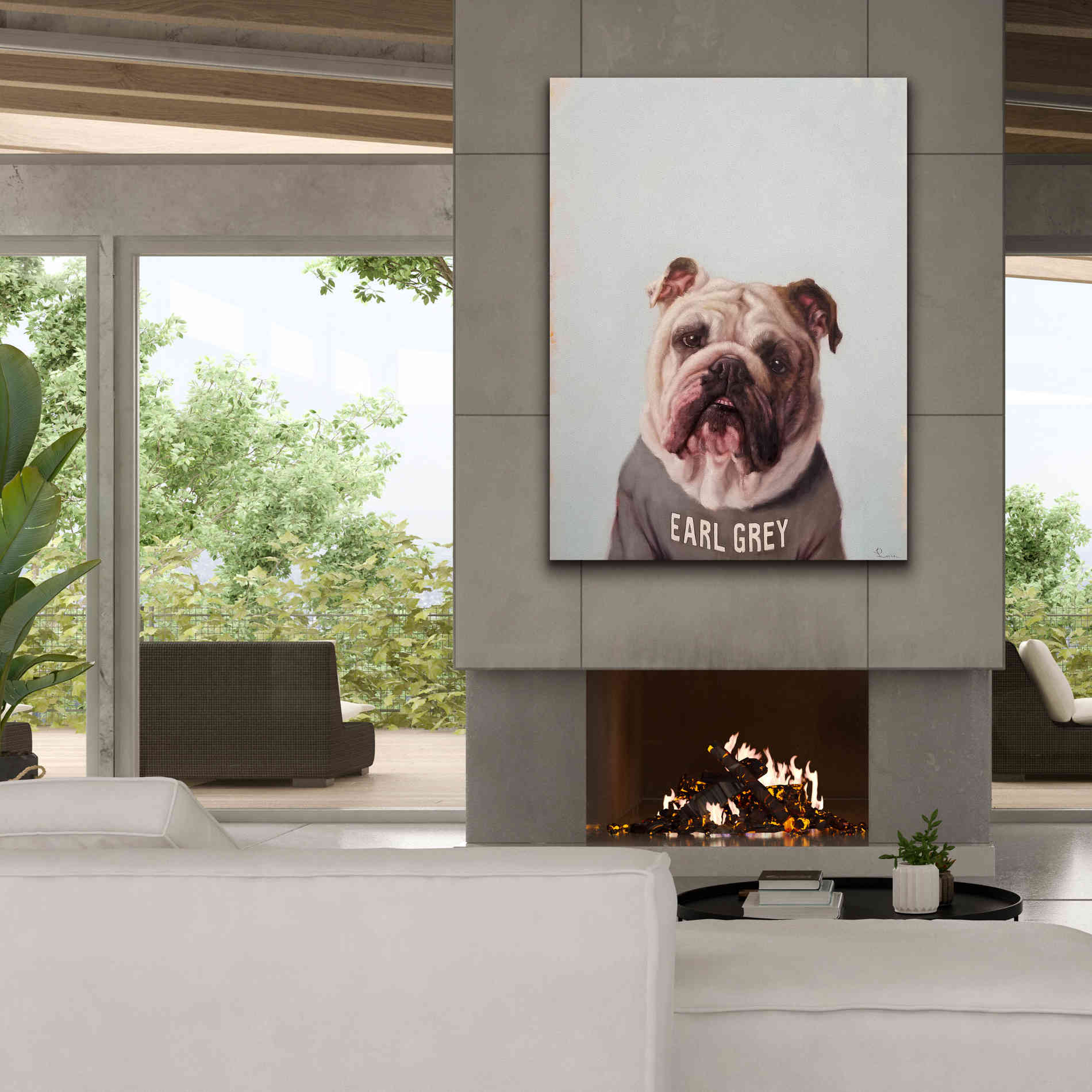 'Earl Gray' by Lucia Heffernan, Canvas Wall Art,40x54