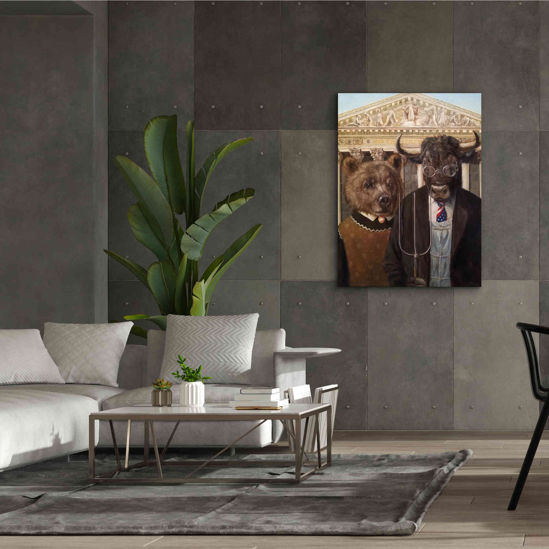 'Wallstreet Gothic 2' by Lucia Heffernan, Canvas Wall Art,40x54