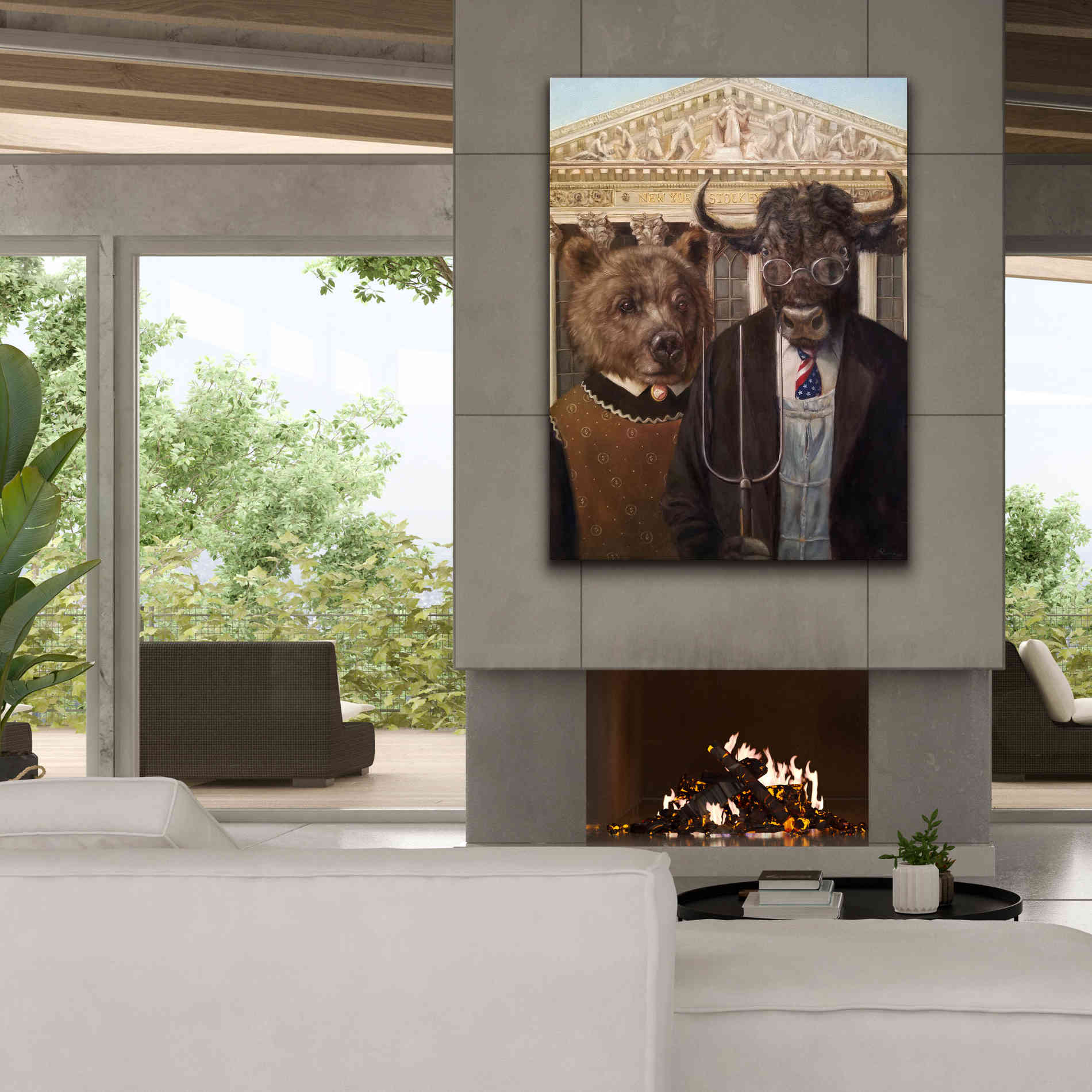 'Wallstreet Gothic 2' by Lucia Heffernan, Canvas Wall Art,40x54