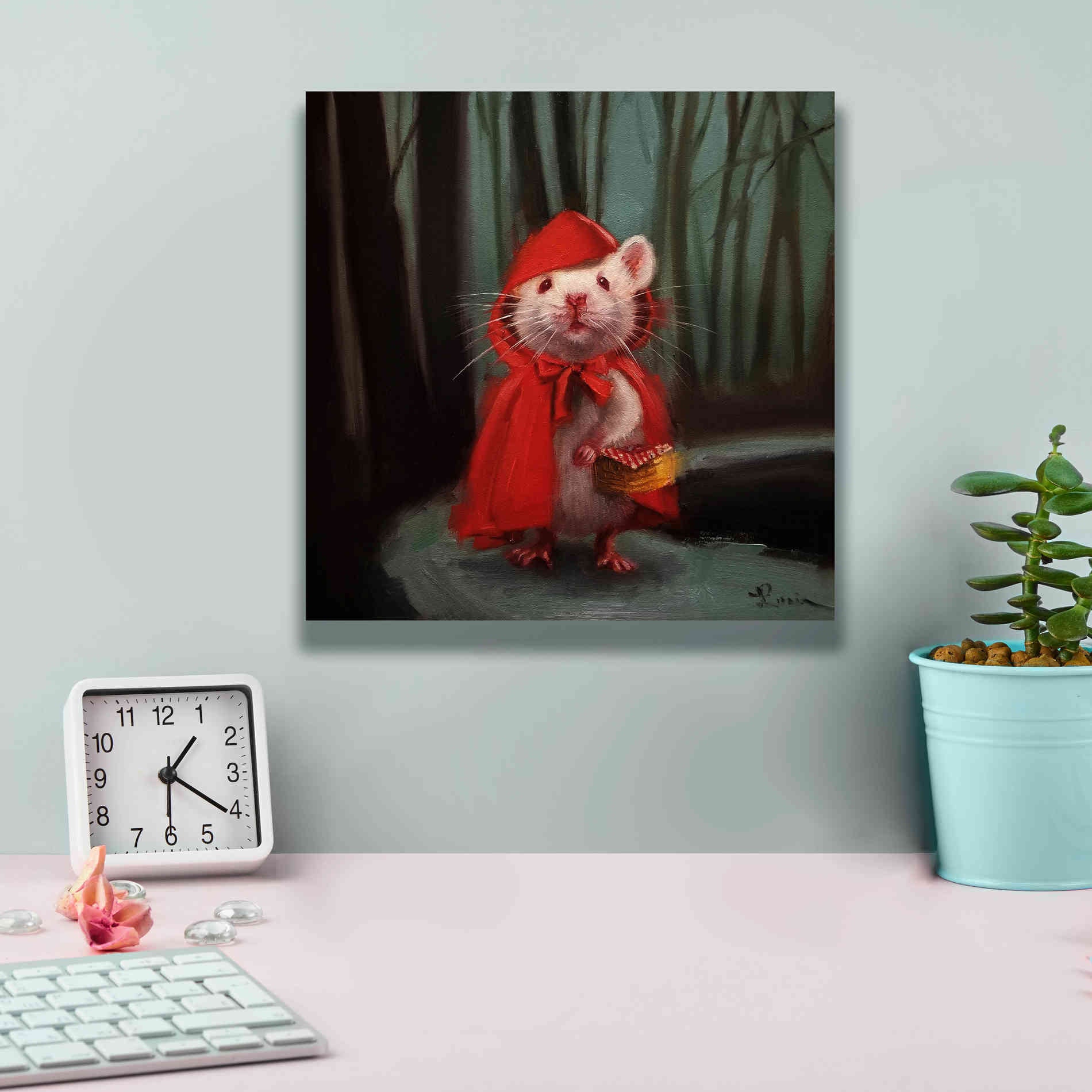 'Little Red' by Lucia Heffernan, Canvas Wall Art,12x12