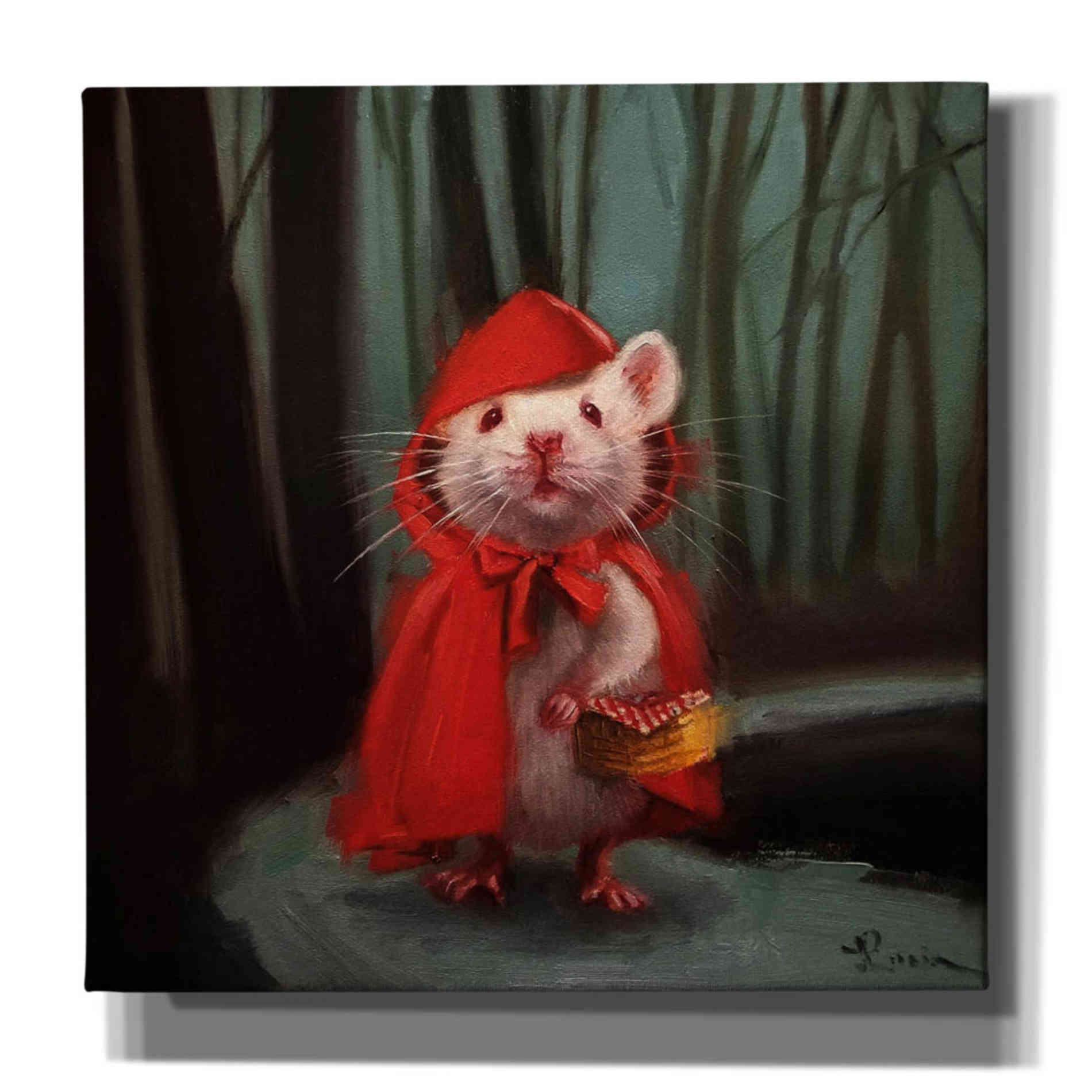 'Little Red' by Lucia Heffernan, Canvas Wall Art