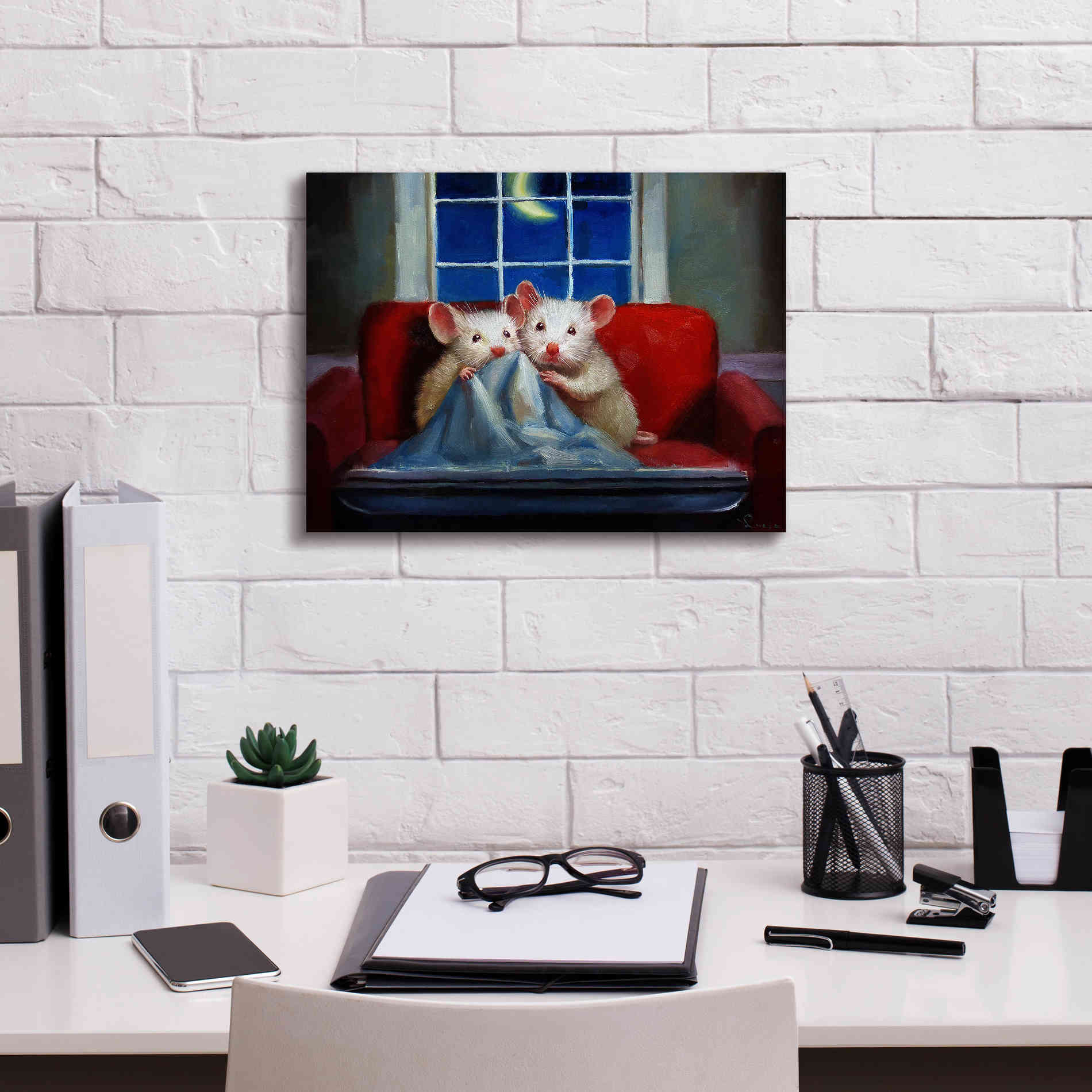 'Horror Movie' by Lucia Heffernan, Canvas Wall Art,16x12