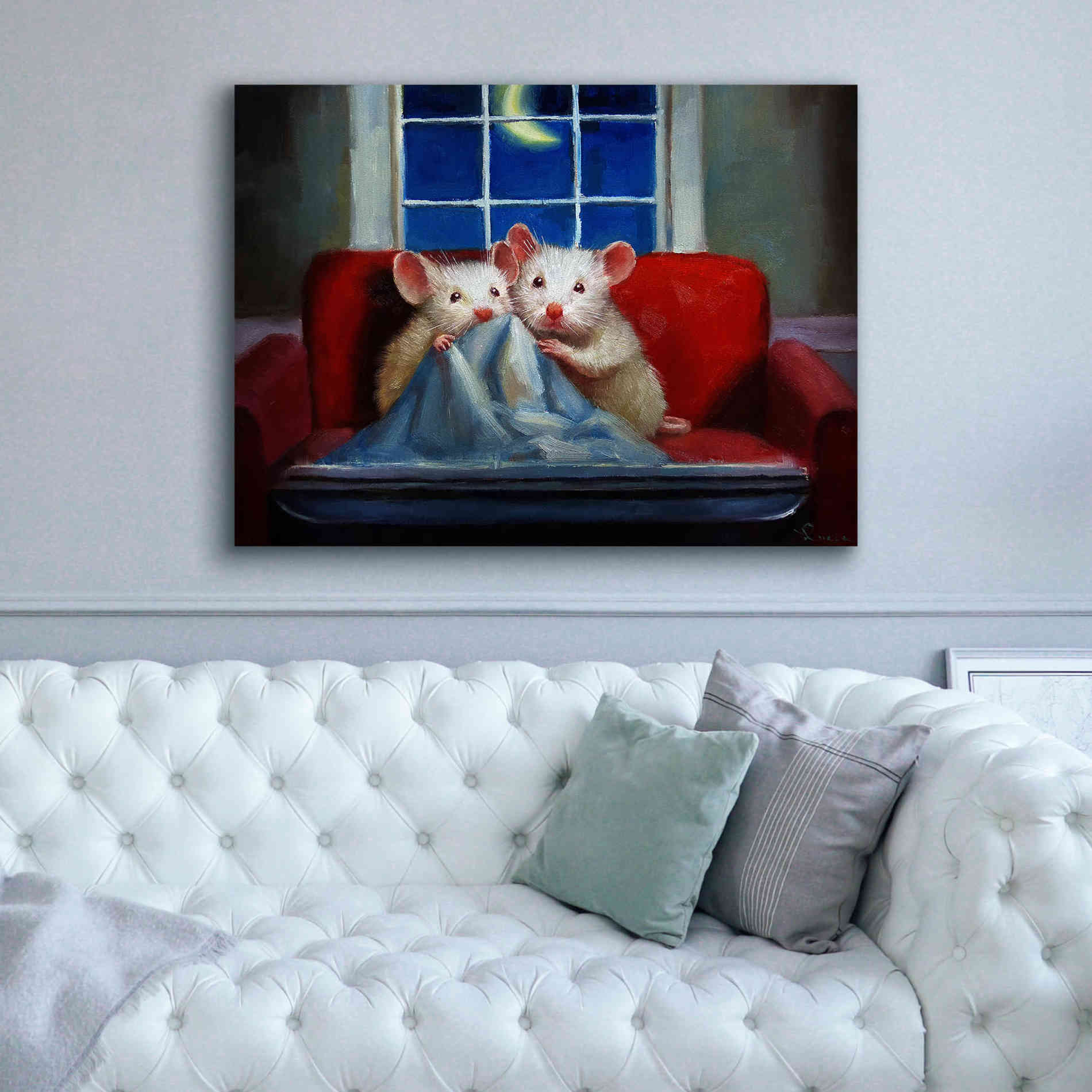 'Horror Movie' by Lucia Heffernan, Canvas Wall Art,54x40