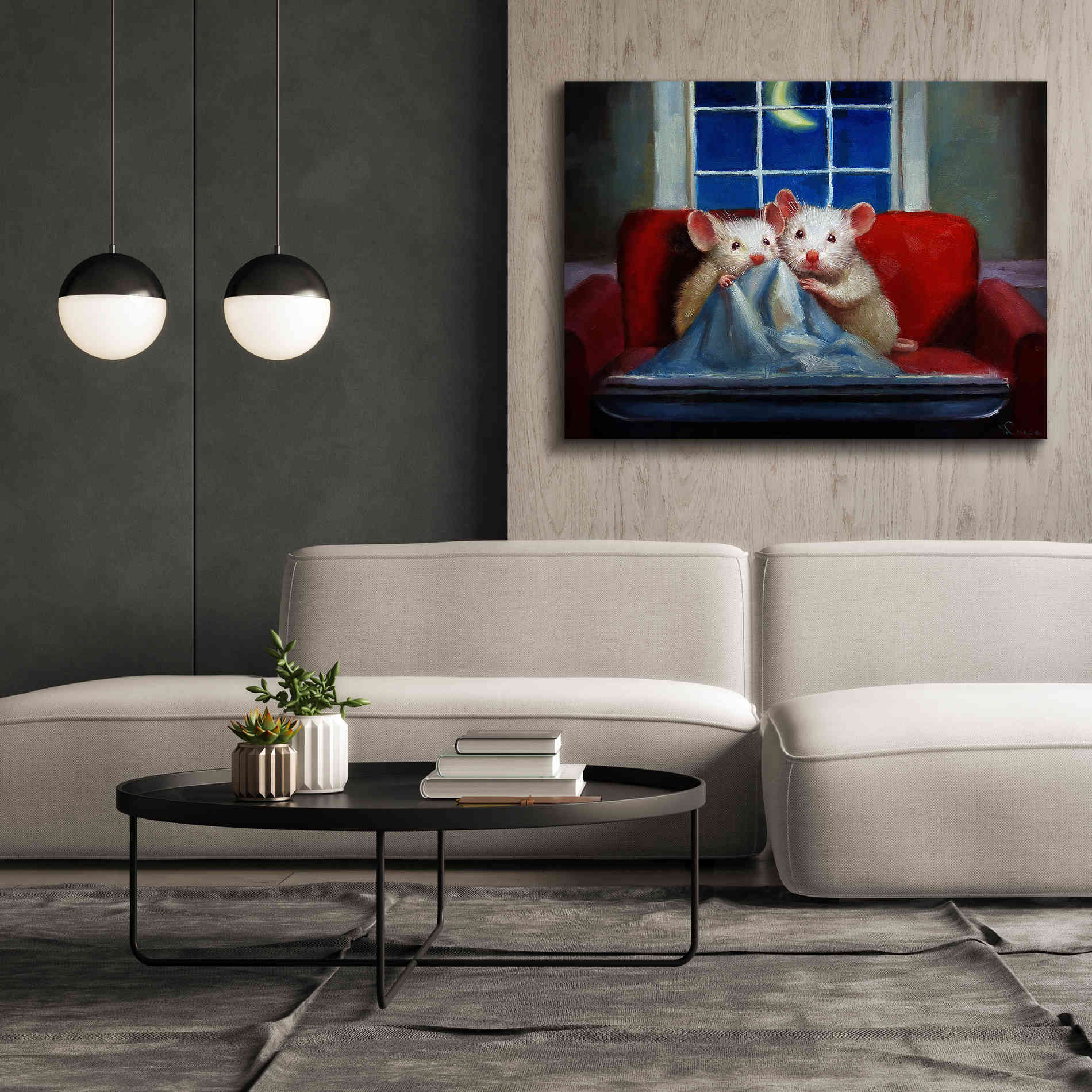 'Horror Movie' by Lucia Heffernan, Canvas Wall Art,54x40