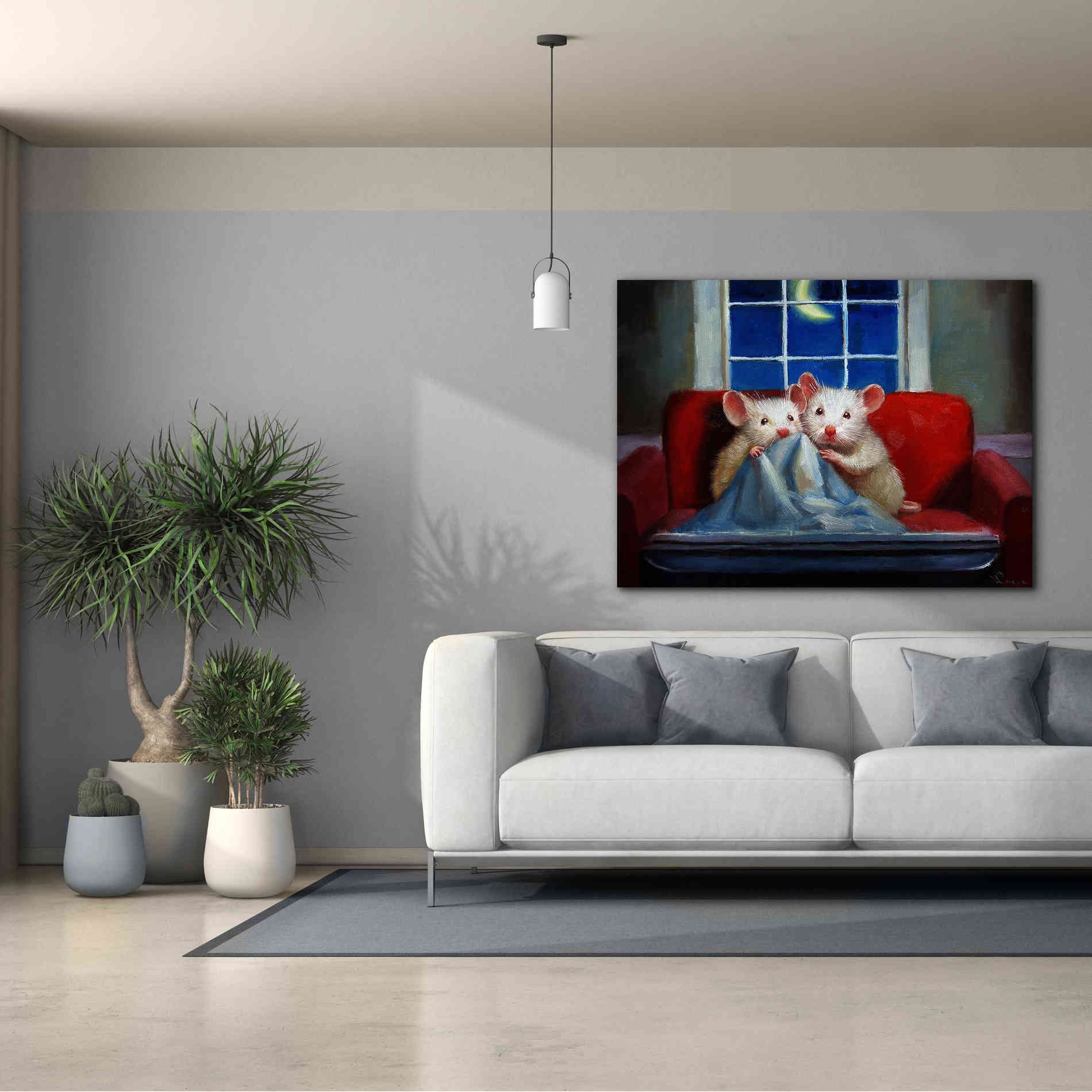 'Horror Movie' by Lucia Heffernan, Canvas Wall Art,54x40