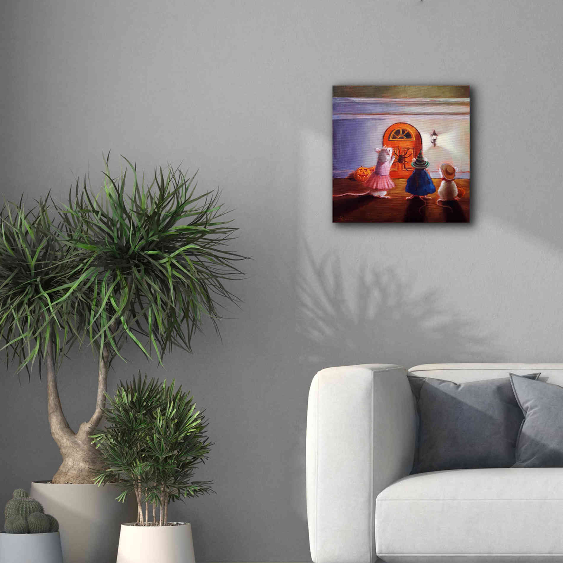 'After Hour Trick or Treat' by Lucia Heffernan, Canvas Wall Art,18x18