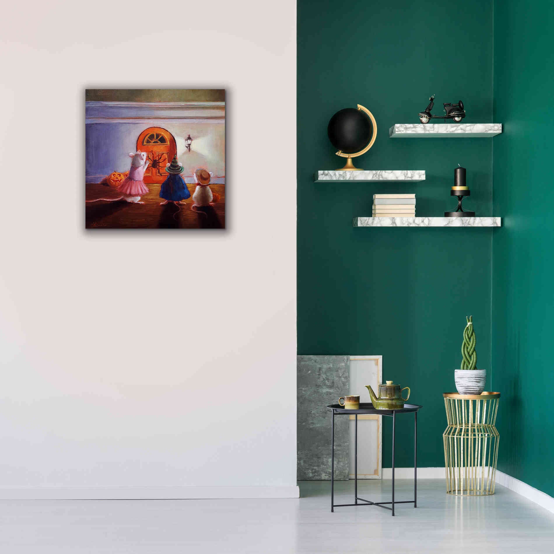 'After Hour Trick or Treat' by Lucia Heffernan, Canvas Wall Art,26x26