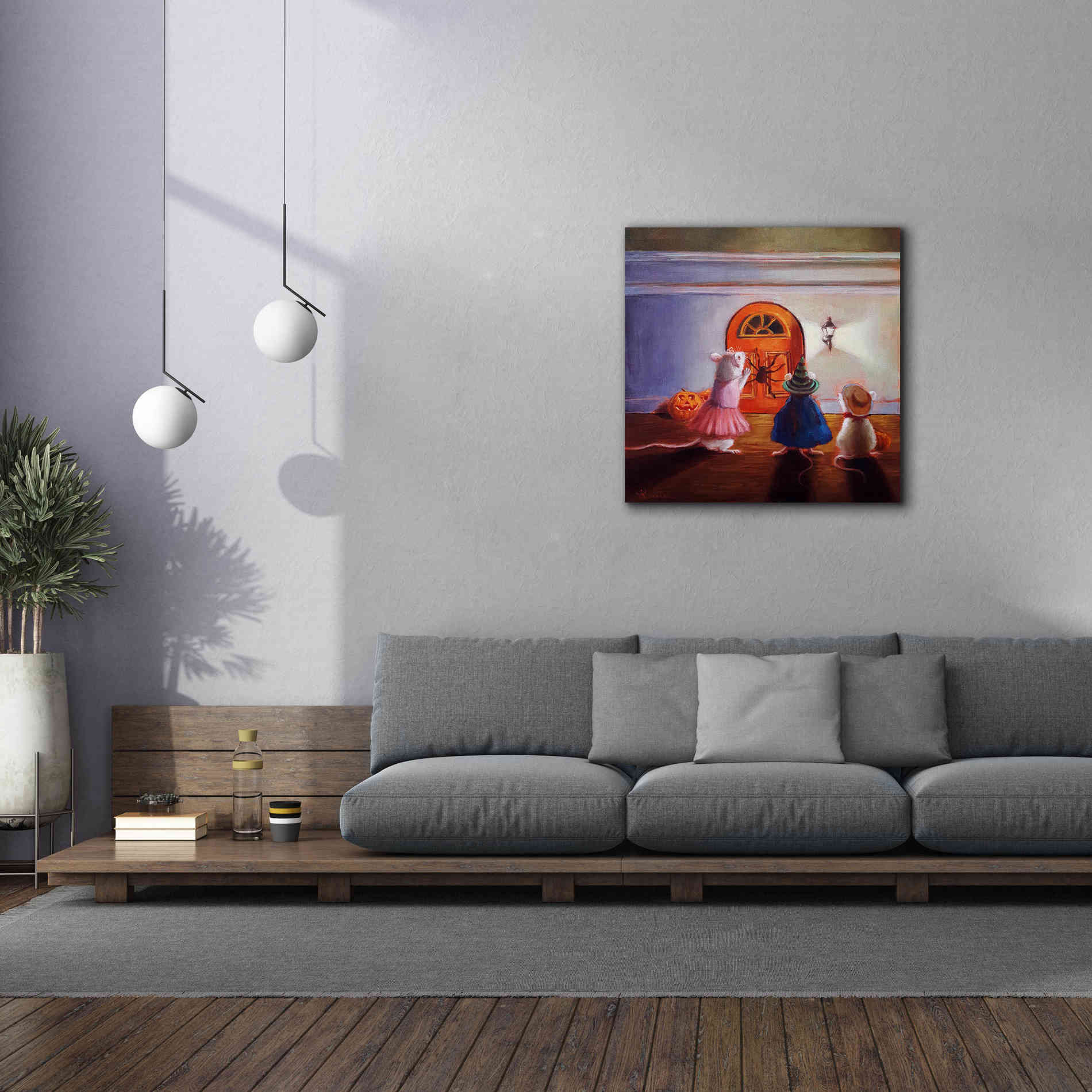 'After Hour Trick or Treat' by Lucia Heffernan, Canvas Wall Art,37x37