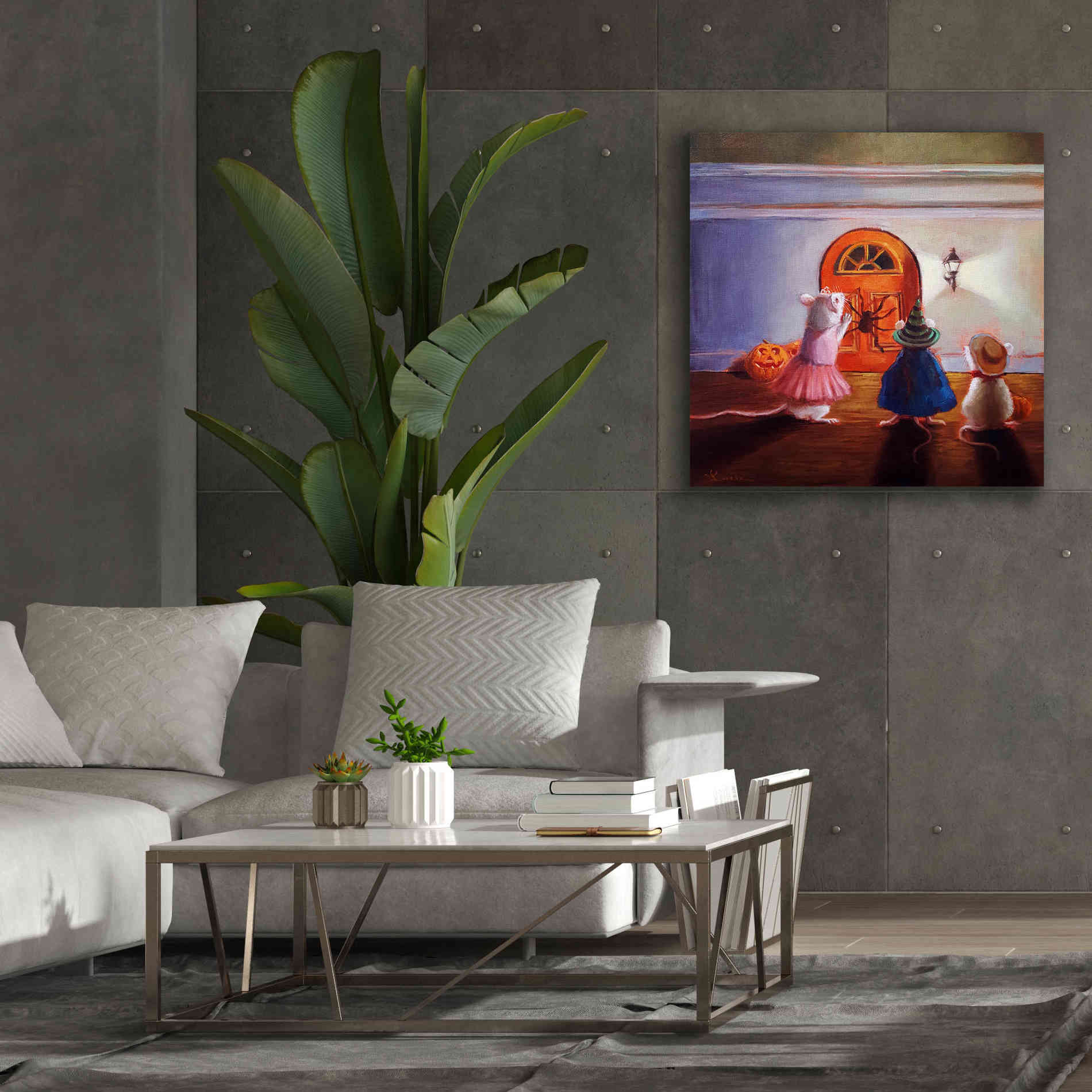 'After Hour Trick or Treat' by Lucia Heffernan, Canvas Wall Art,37x37