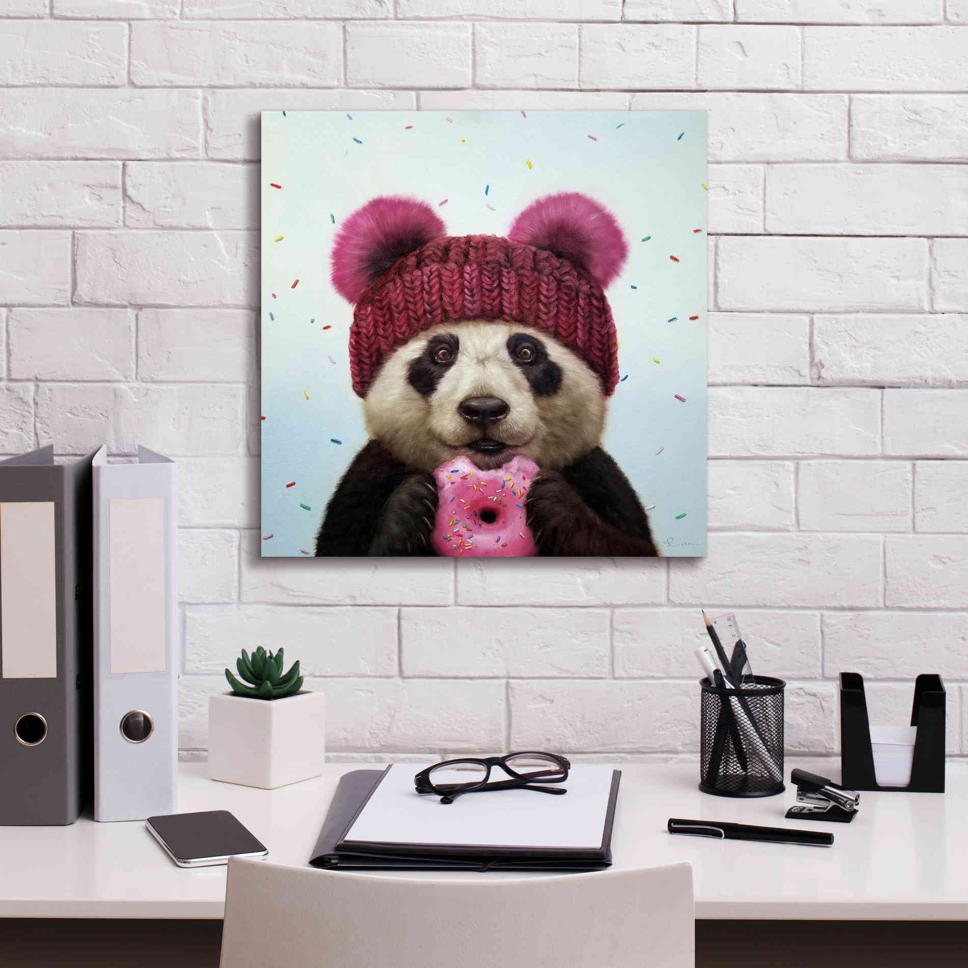 'First Bite' by Lucia Heffernan, Canvas Wall Art,18x18