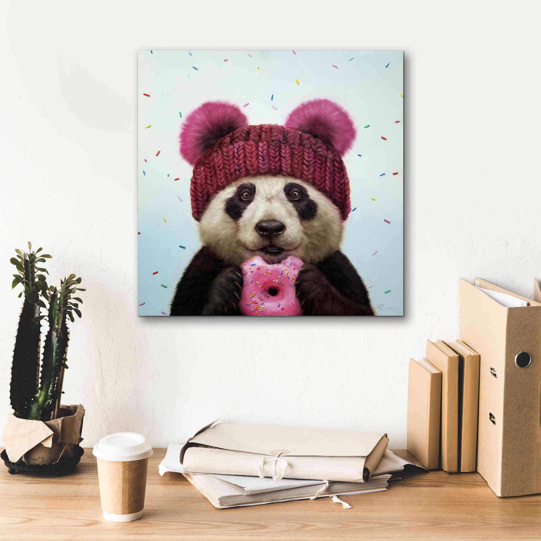 'First Bite' by Lucia Heffernan, Canvas Wall Art,18x18