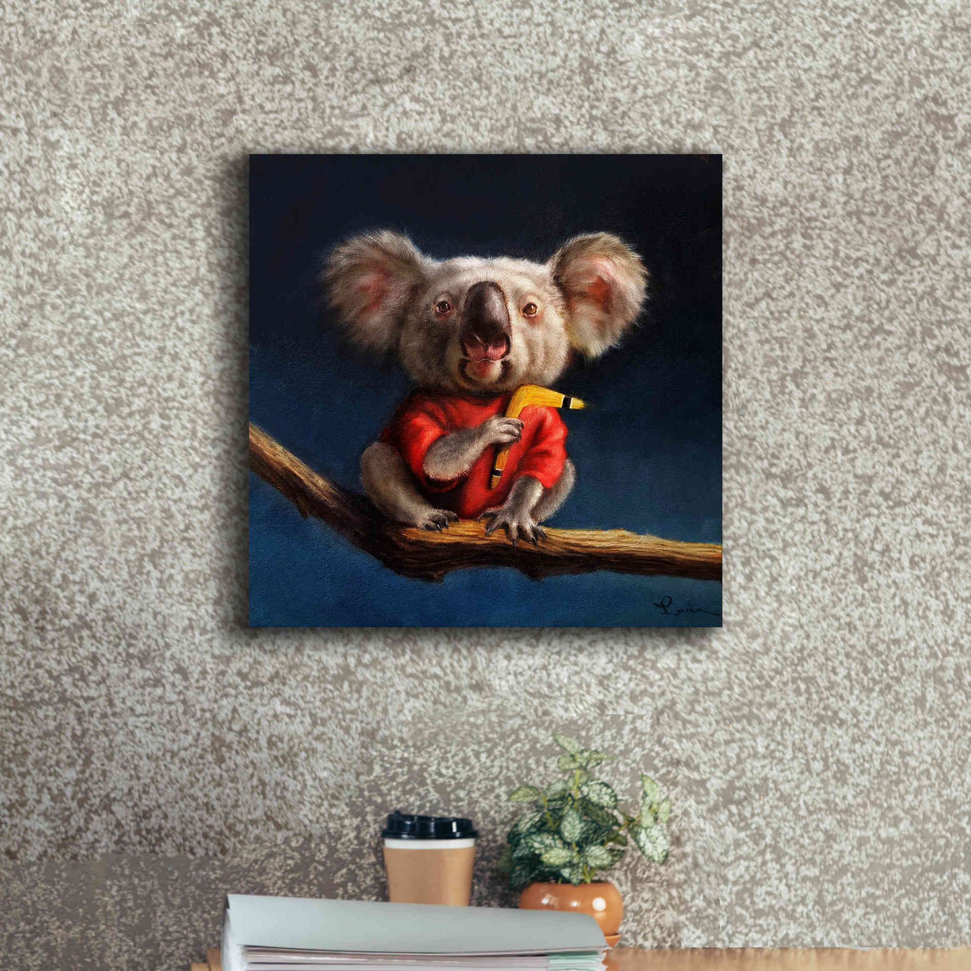 'Outback Fun' by Lucia Heffernan, Canvas Wall Art,18x18