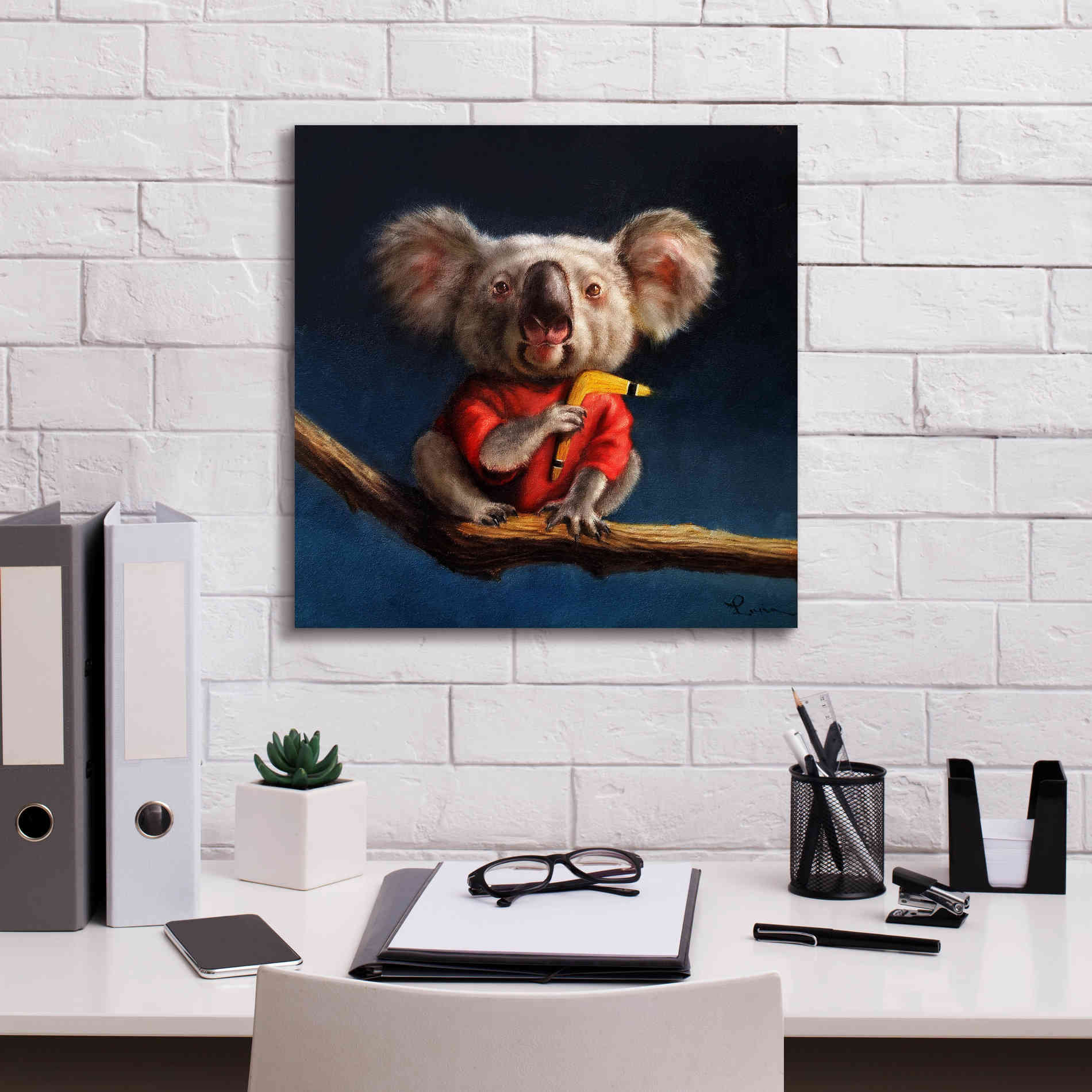 'Outback Fun' by Lucia Heffernan, Canvas Wall Art,18x18