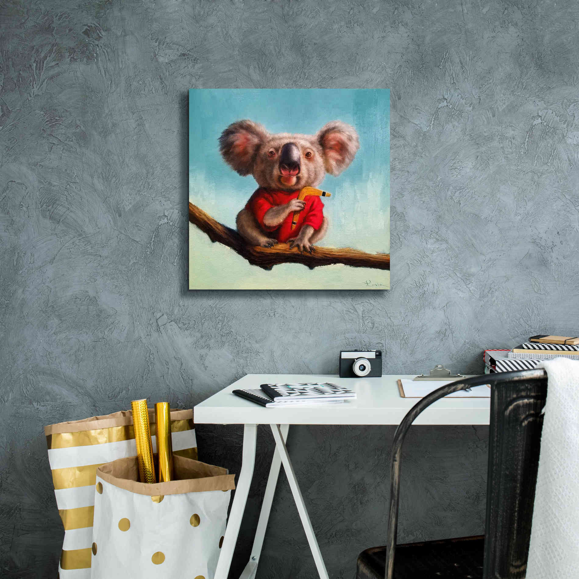 'Outback Fun II' by Lucia Heffernan, Canvas Wall Art,18x18