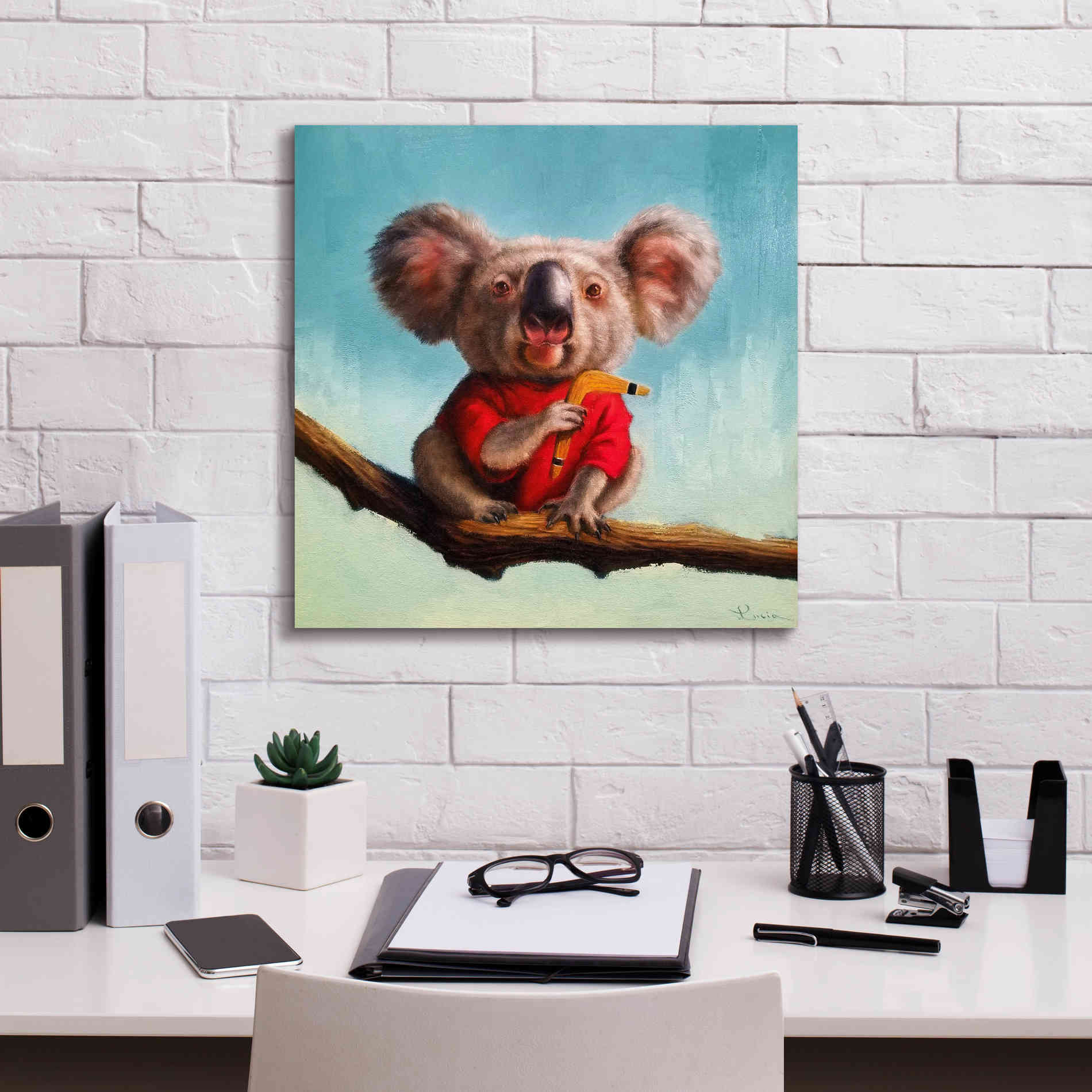 'Outback Fun II' by Lucia Heffernan, Canvas Wall Art,18x18