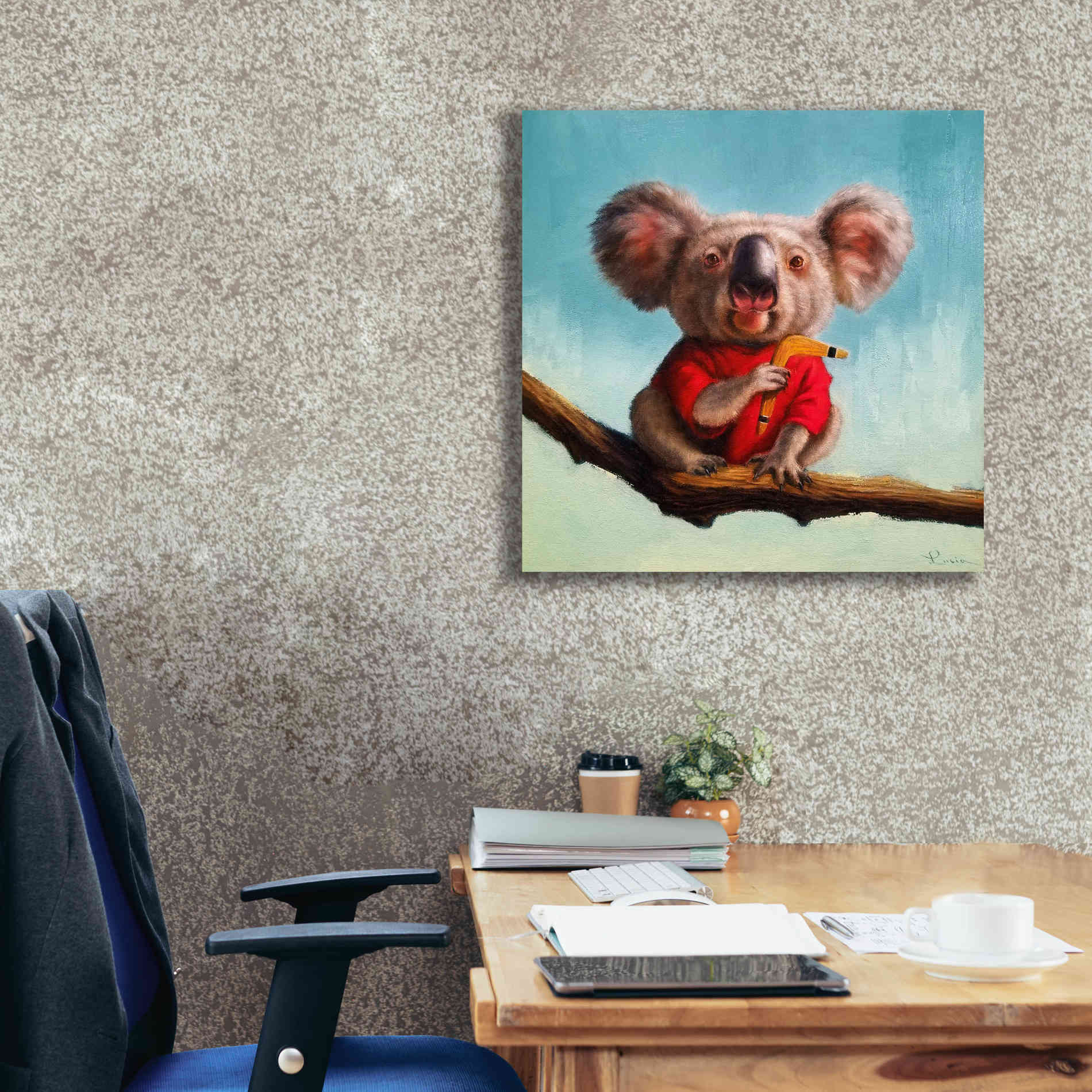 'Outback Fun II' by Lucia Heffernan, Canvas Wall Art,26x26