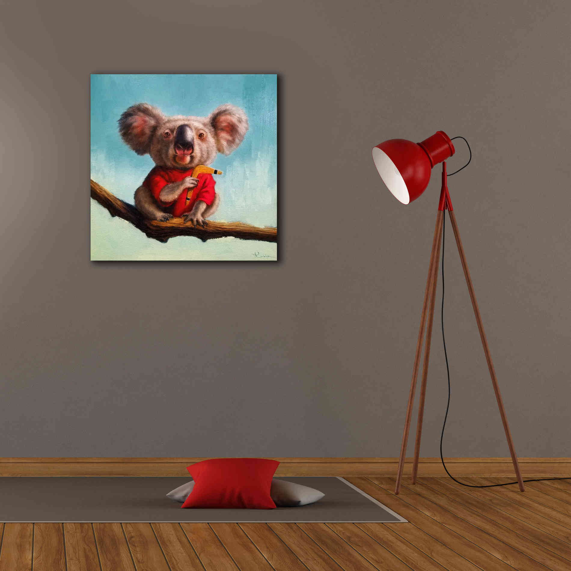 'Outback Fun II' by Lucia Heffernan, Canvas Wall Art,26x26