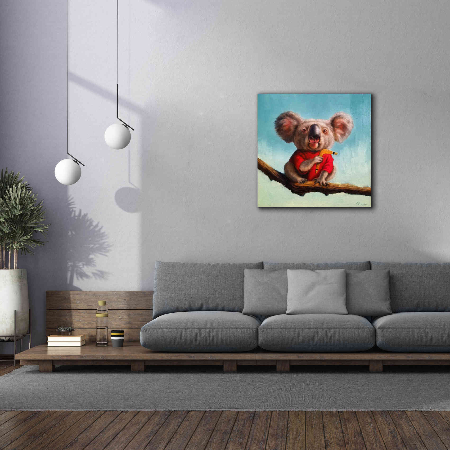 'Outback Fun II' by Lucia Heffernan, Canvas Wall Art,37x37