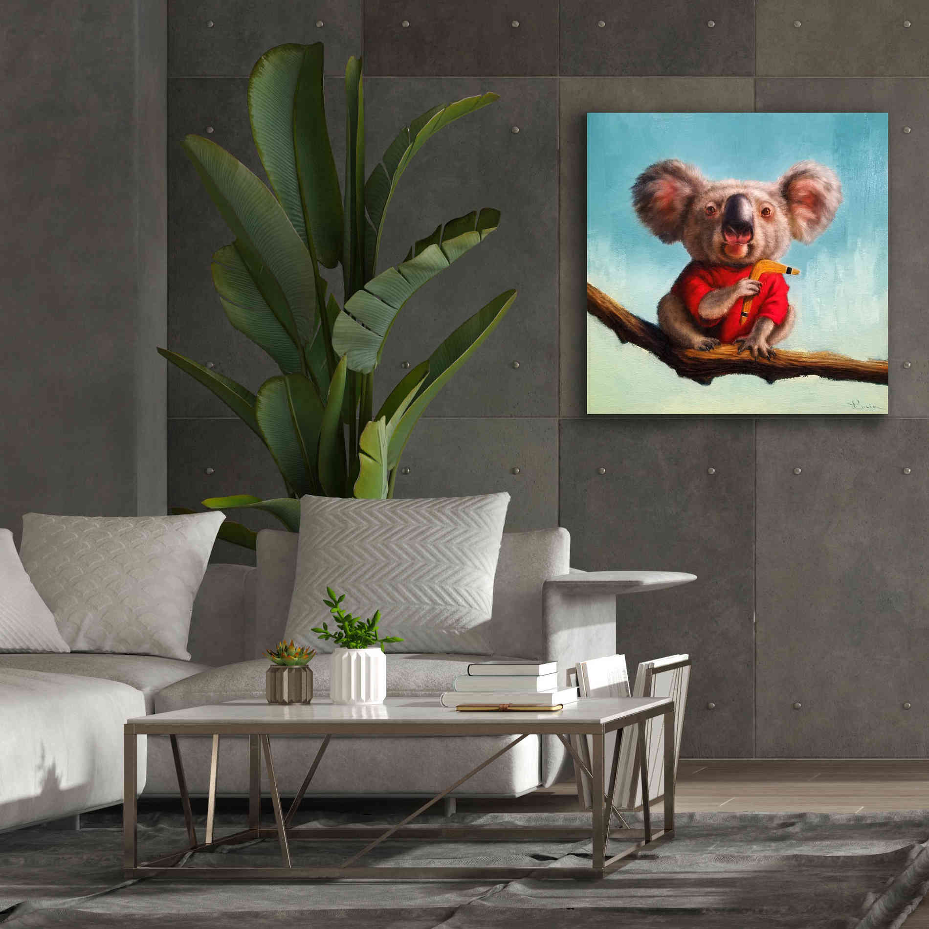 'Outback Fun II' by Lucia Heffernan, Canvas Wall Art,37x37