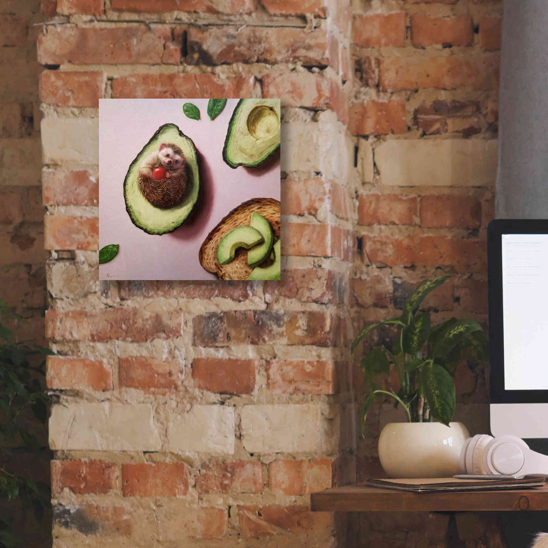 'Avocado Toast' by Lucia Heffernan, Canvas Wall Art,12x12