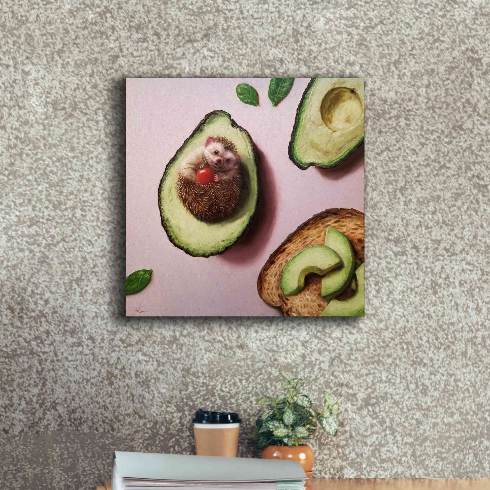 'Avocado Toast' by Lucia Heffernan, Canvas Wall Art,18x18