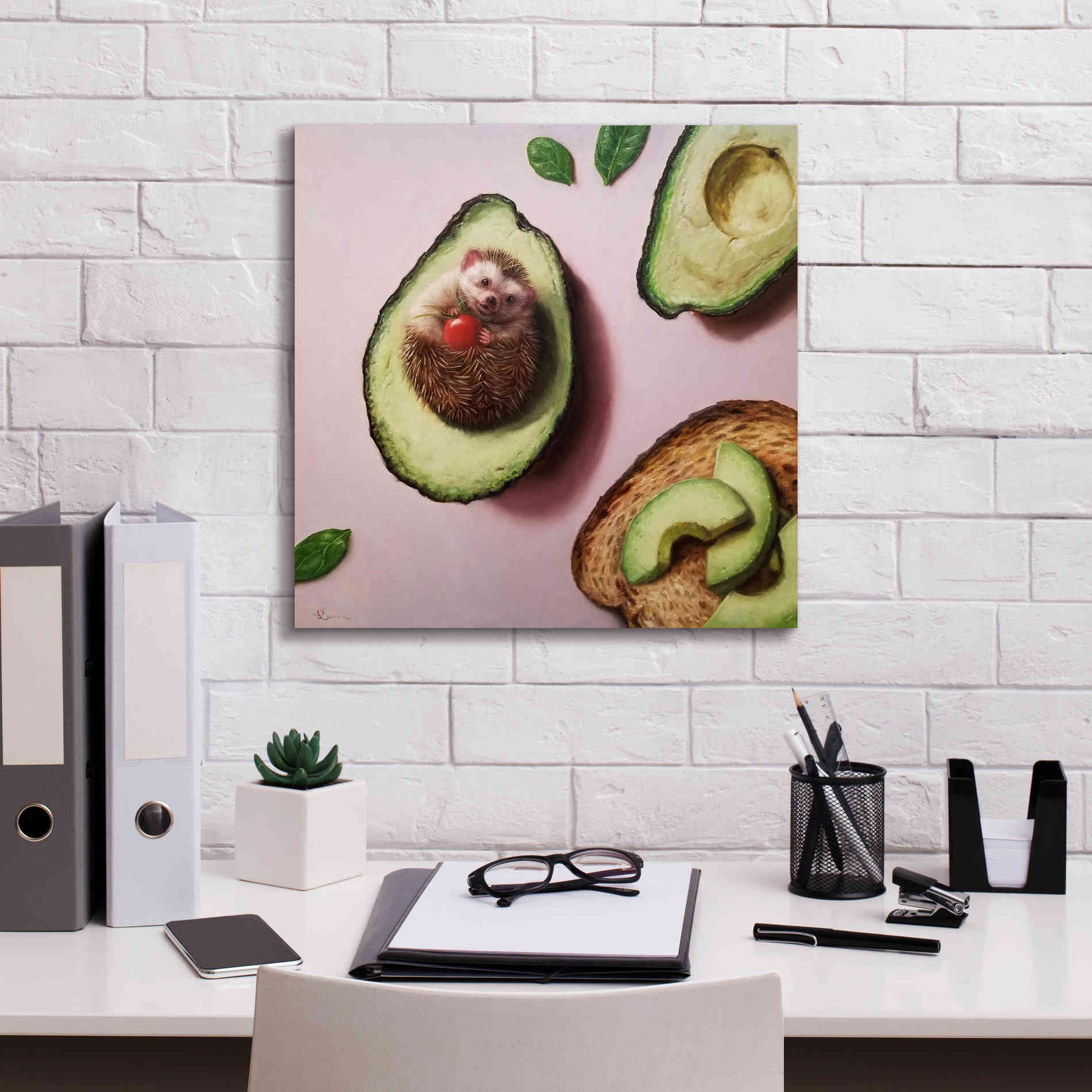 'Avocado Toast' by Lucia Heffernan, Canvas Wall Art,18x18