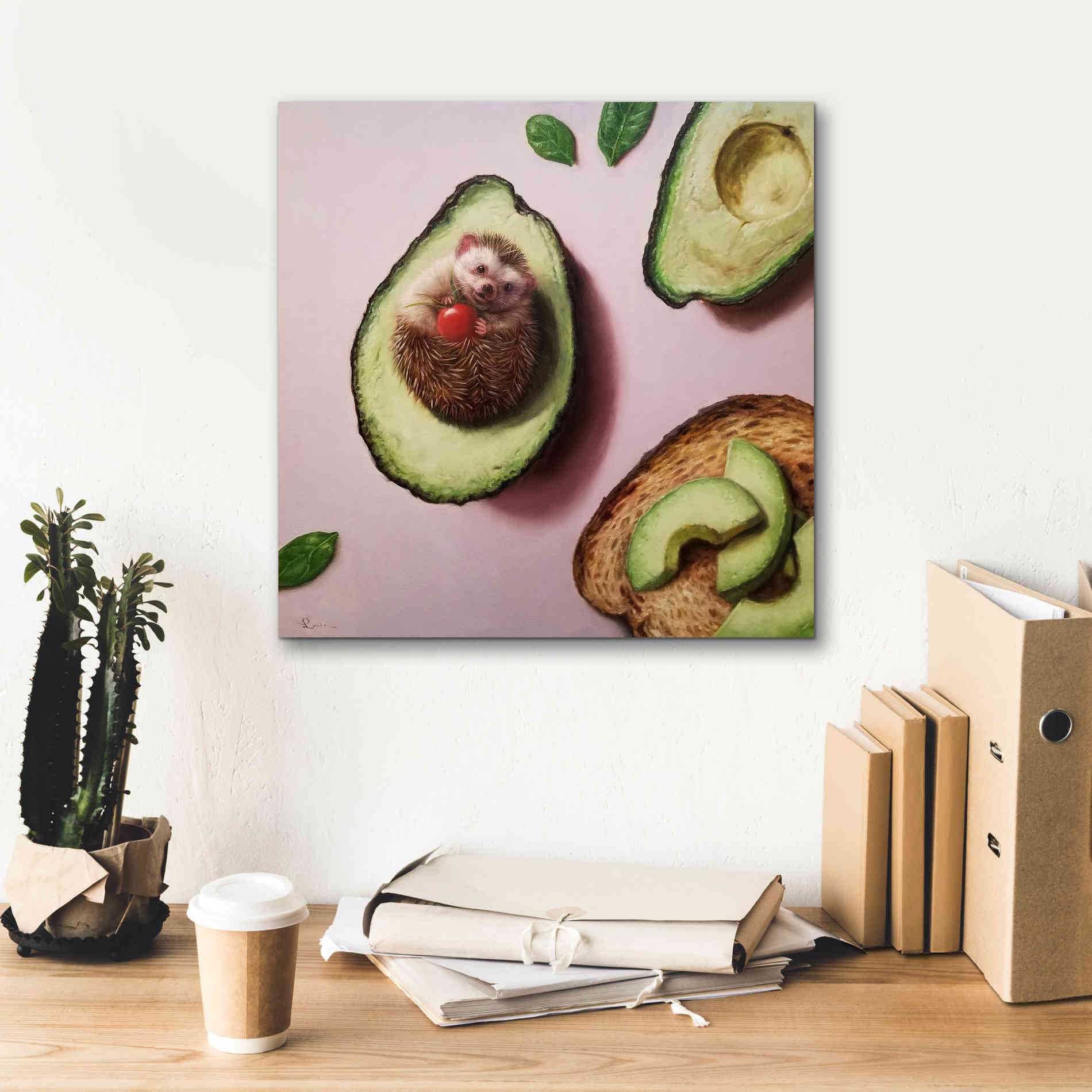 'Avocado Toast' by Lucia Heffernan, Canvas Wall Art,18x18