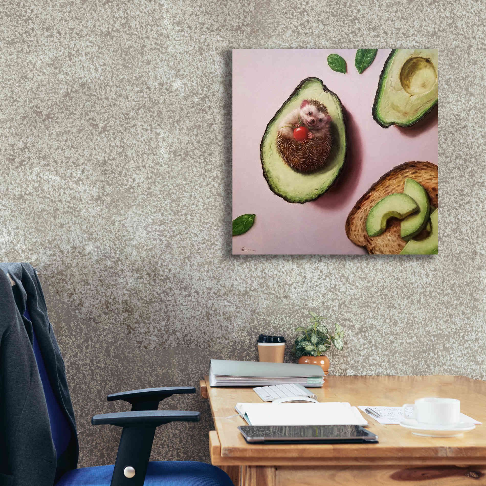 'Avocado Toast' by Lucia Heffernan, Canvas Wall Art,26x26
