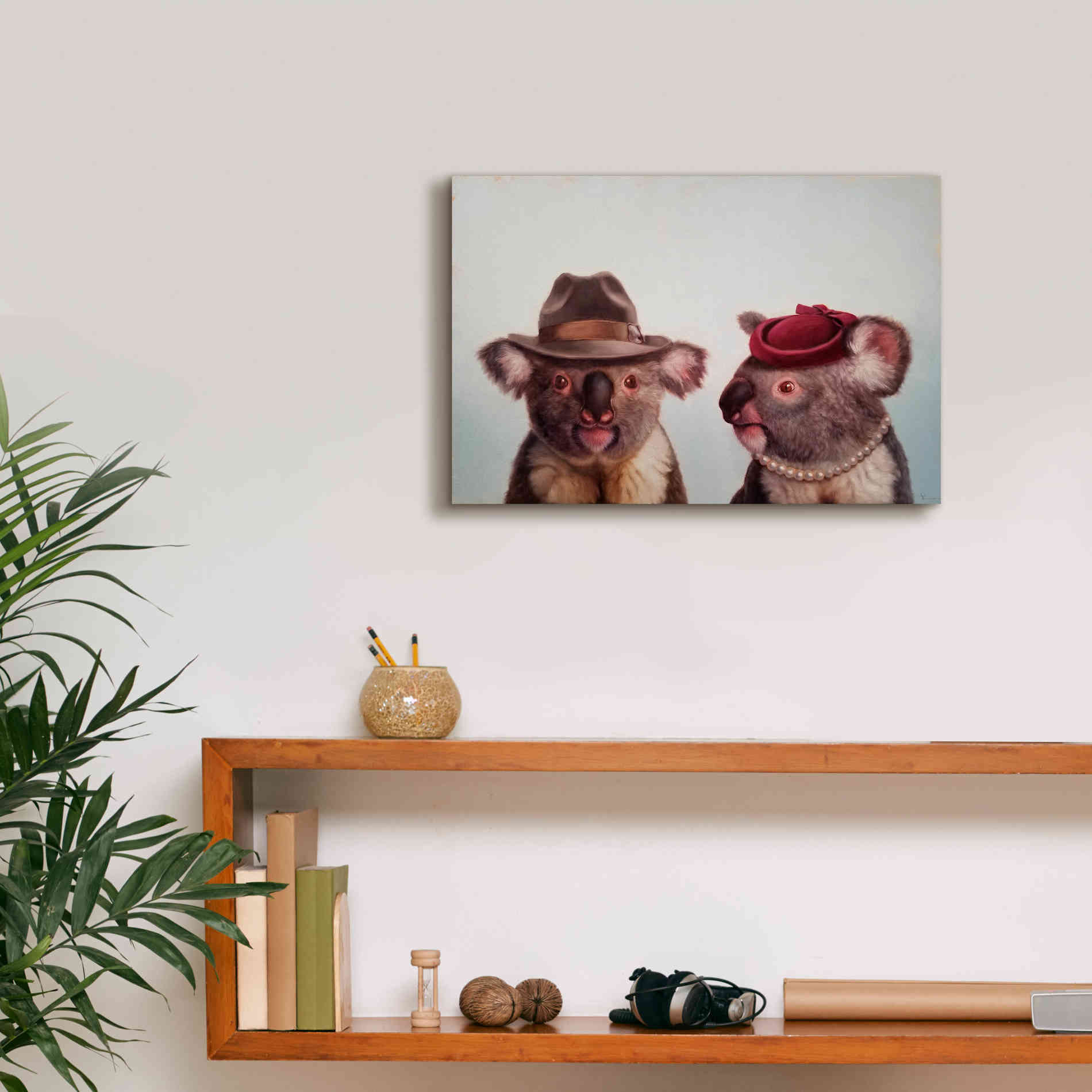 'Mates' by Lucia Heffernan, Canvas Wall Art,18x12